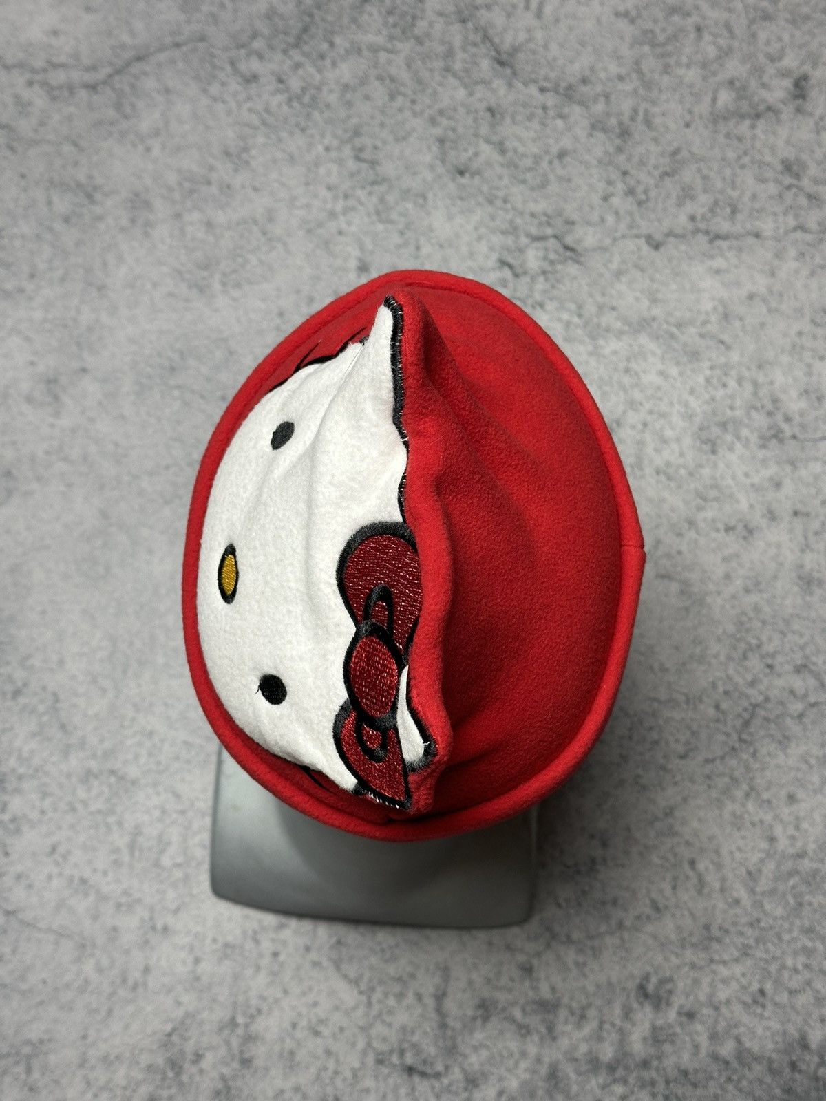 Anime × Japanese Brand × Vintage Vintage Hello Kitty Fleece Beanie Hat Cat Big Logo Size ONE SIZE - 5 Thumbnail