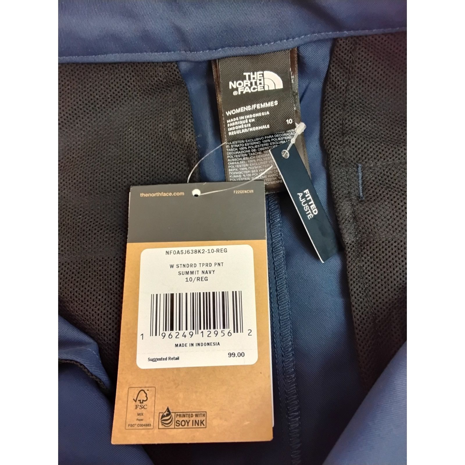 The North Face North Face Standard Tapered Pant Women's 10 30x29 Navy NWT Size 32" / US 10 / IT 46 - 12 Thumbnail