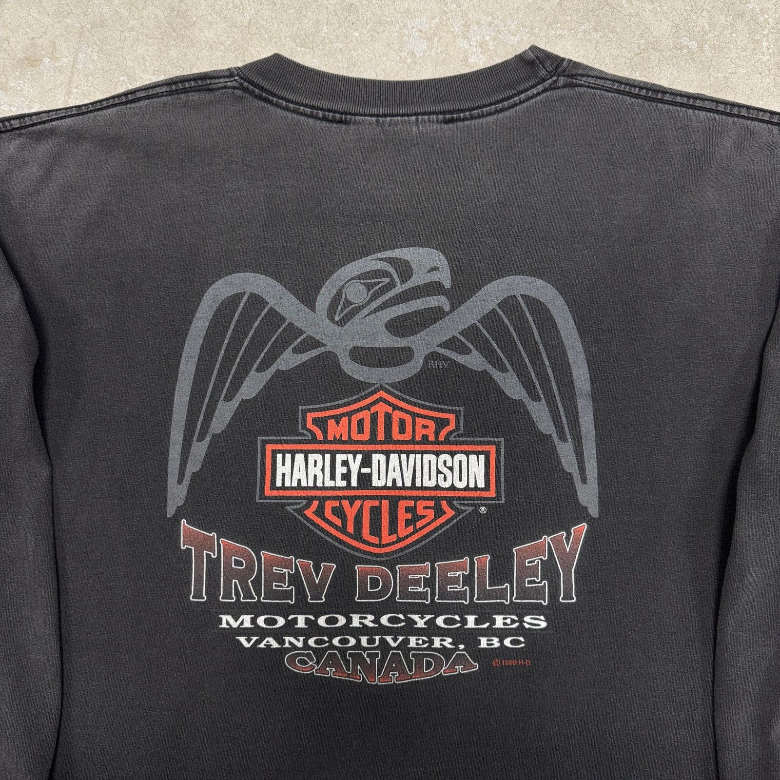 Harley Davidson Vintage Harley Davidson Flame Longsleeve Size US XL / EU 56 / 4 - 4 Thumbnail