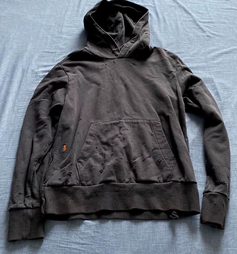 Ksubi KSUBI Distressed Hoodie for Unisex Size US S / EU 44-46 / 1 - 1 Thumbnail