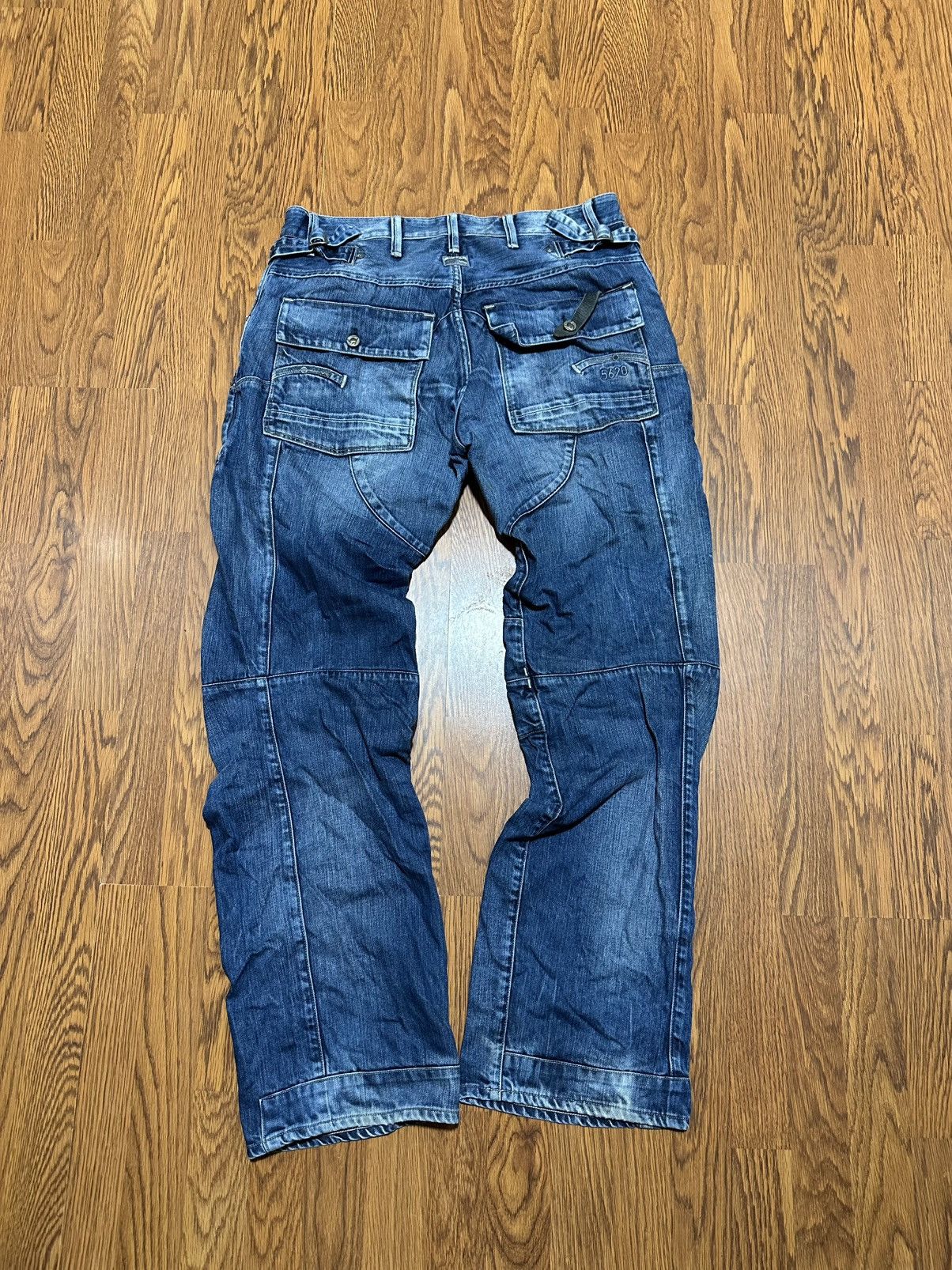 G-Star × If Six Was Nine × Vintage Vintage G Star Raw Waxed Jeans 33/01 Size US 36 / EU 52 - 2 Thumbnail