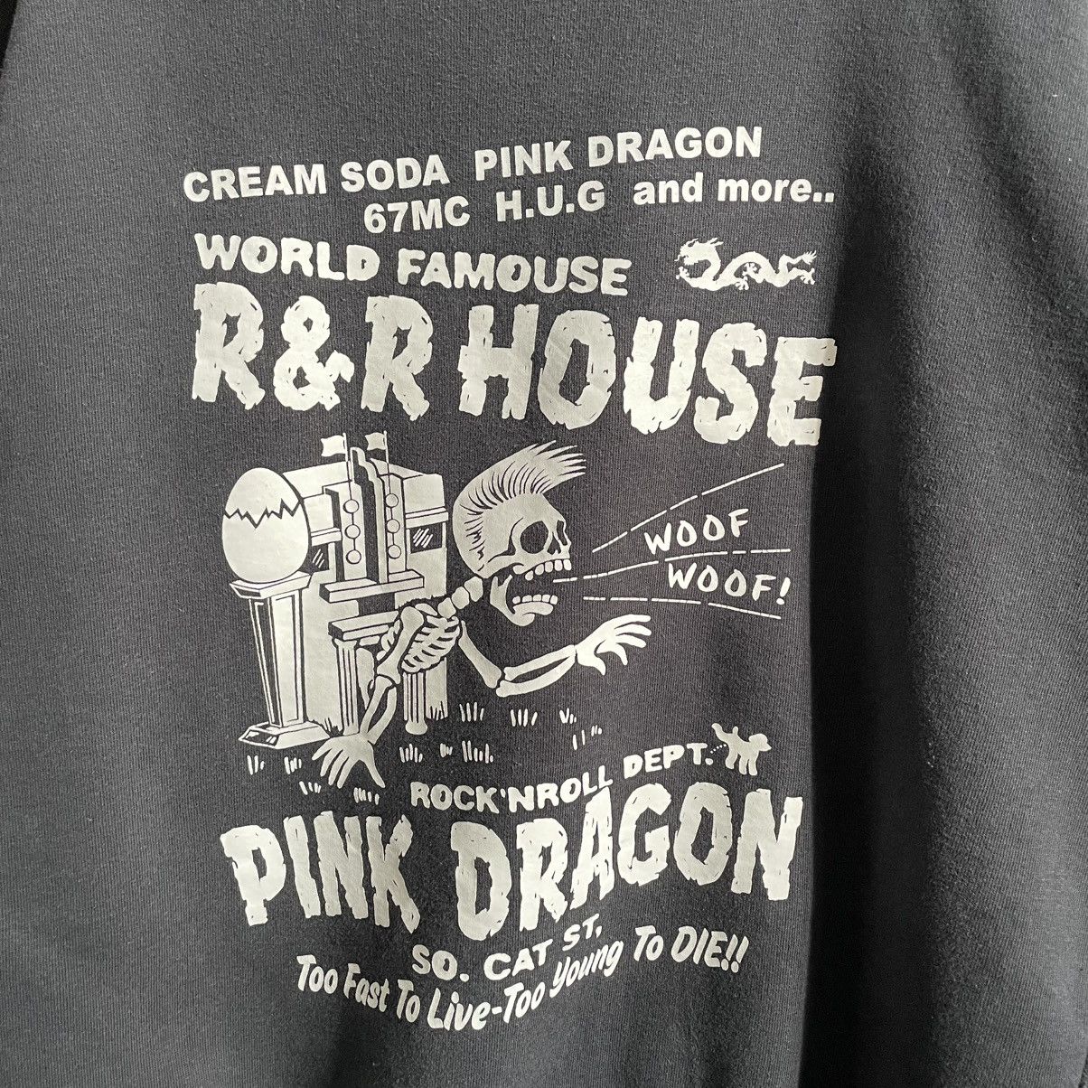 Vintage Cream Soda Pink Dragon Hoodie