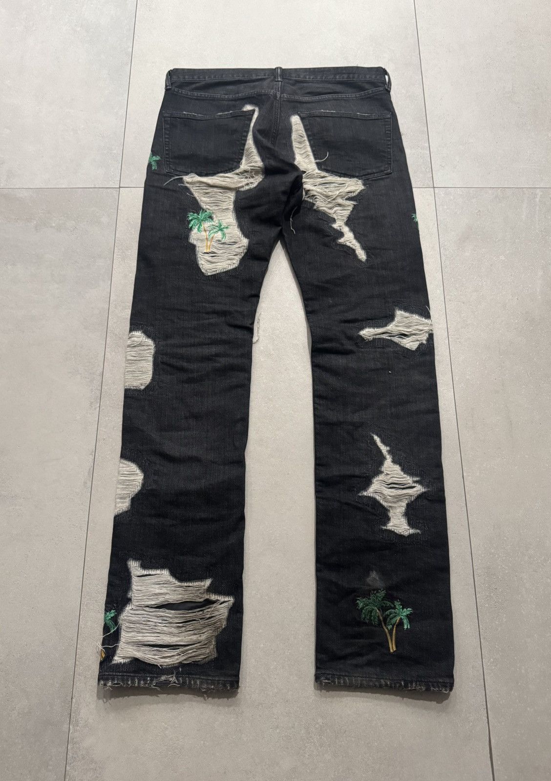 Vlone Vlone Black Palm Tree Denim Size US 32 / EU 48 - 2 Thumbnail