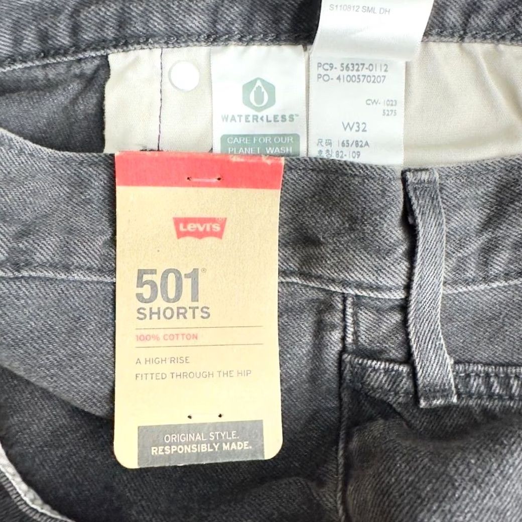 Levi's Levi's 501 Women's Shorts High Rise Denim Black Wash W32 New Size 24" / US 00 / IT 34 - 5 Thumbnail