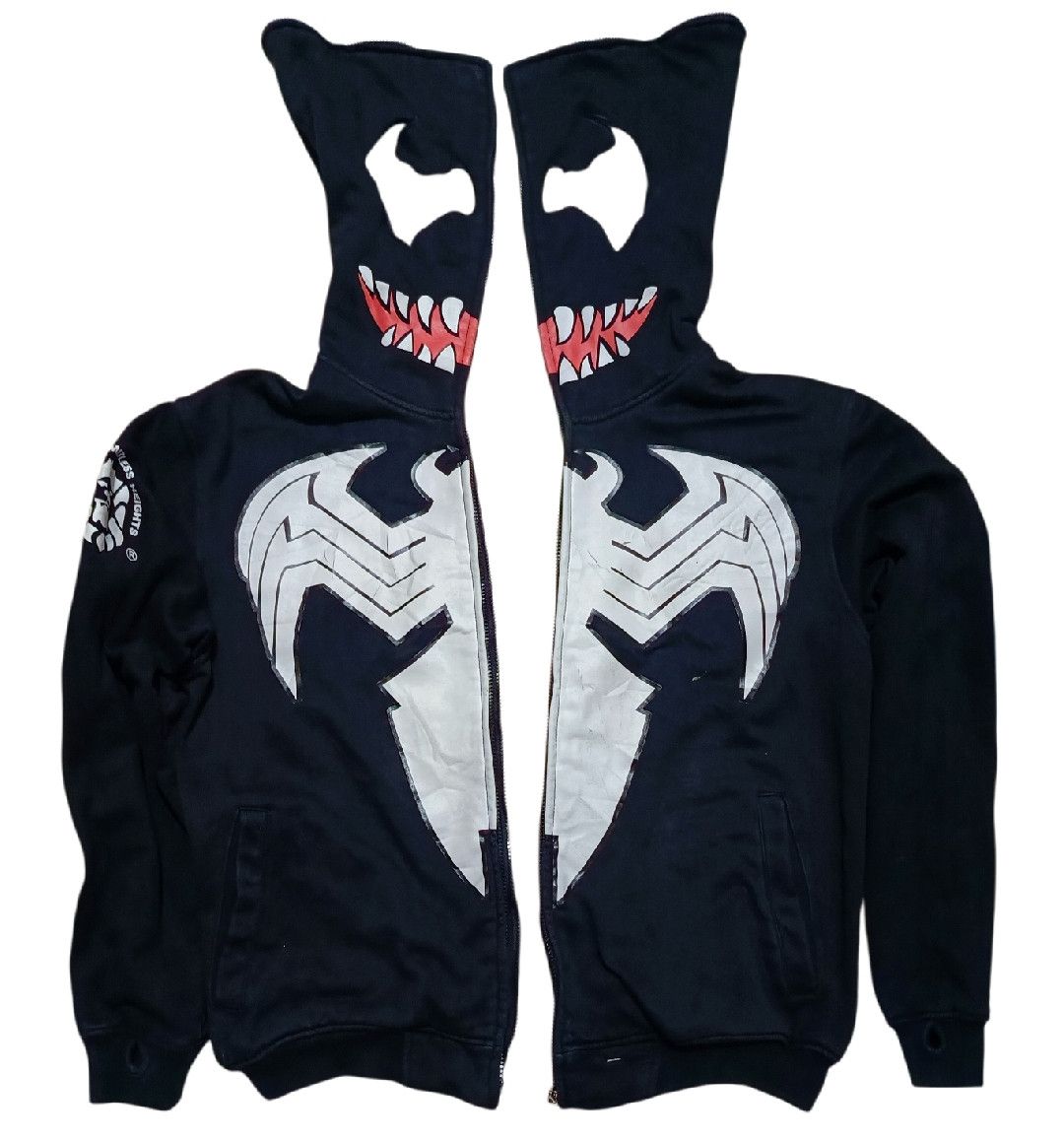 Marvel Comics × Vintage Avengers Mask Spiderman 3 Venom Split Hoodie Size XL / US 12-14 / IT 48-50 - 3 Thumbnail