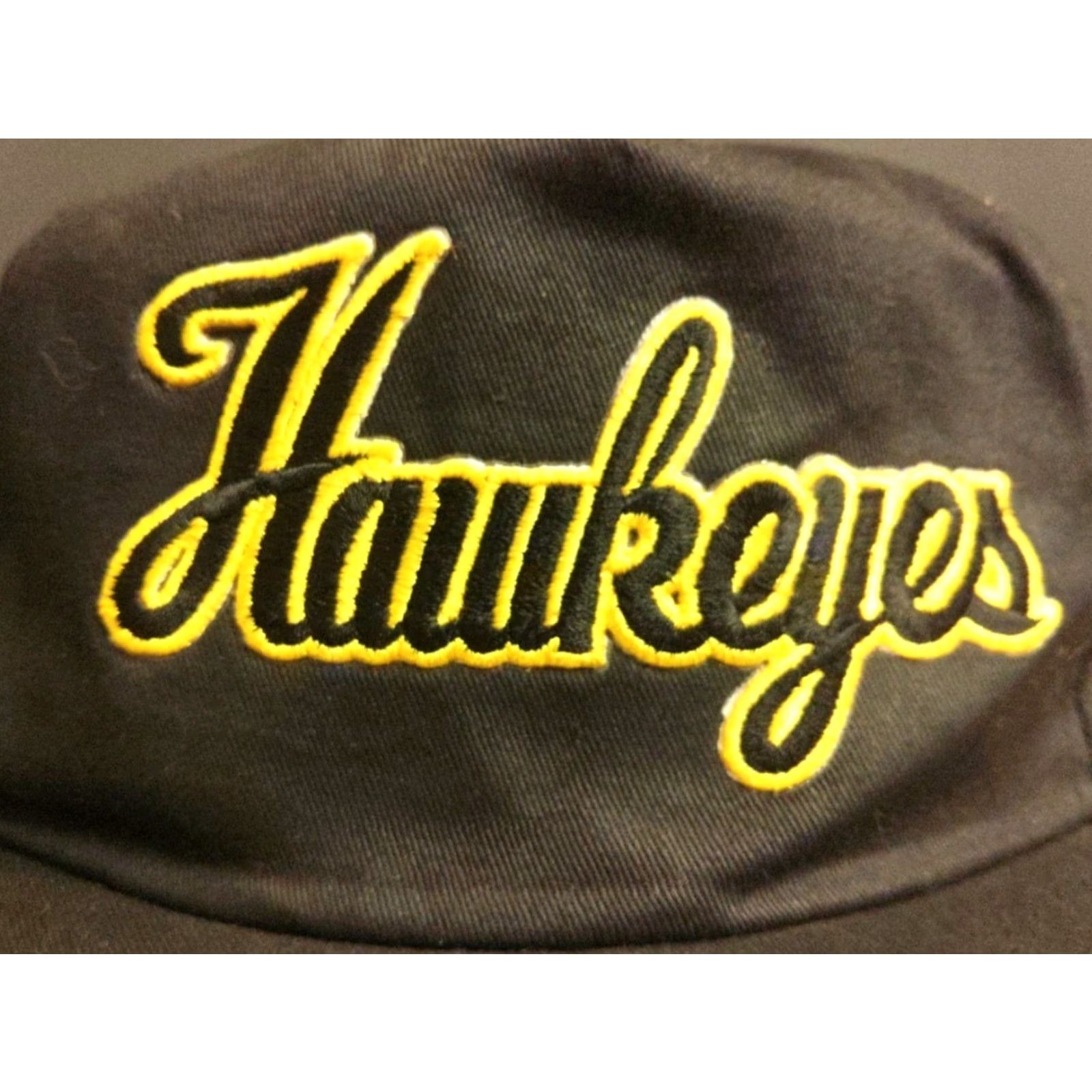 Vintage VINTAGE Universal Hawkeyes Hat Cap Black Snapback Spell Out Collegiate Sports Canvas Adjustable Men Hats Hawkeyes College 90s Football Universi... Size ONE SIZE - 3 Thumbnail