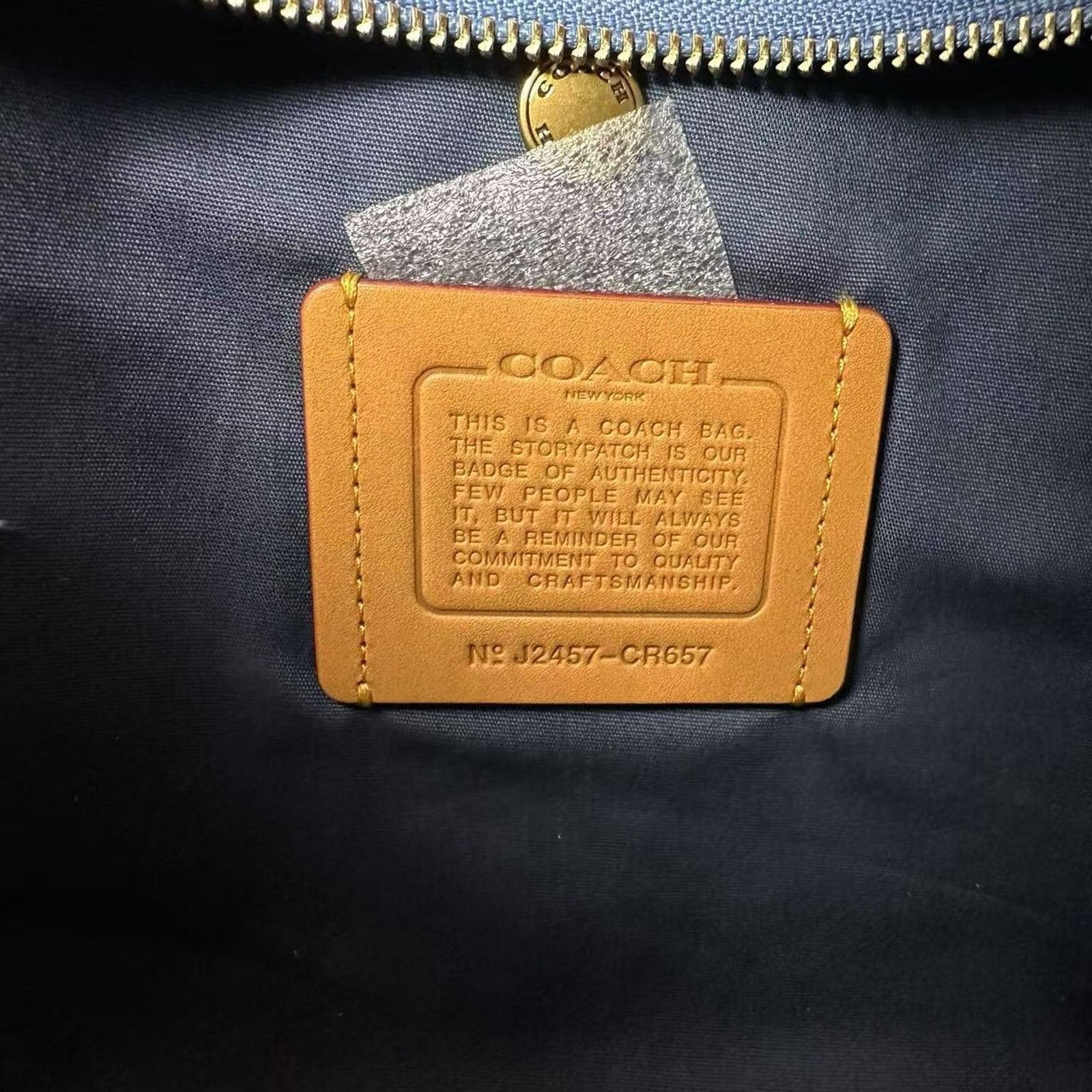 Coach Coach Cargo Tote Crossbody Bag In Denim/Indigo CR657 NWT Size ONE SIZE - 7 Thumbnail