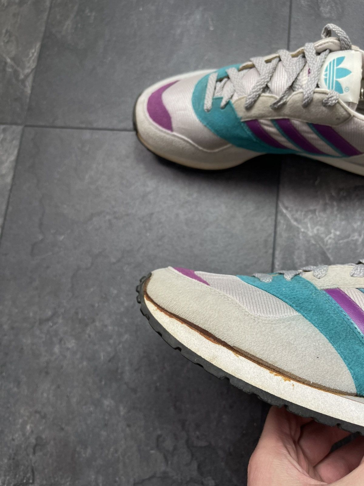 Adidas × Streetwear × Vintage Vintage 80’s Adidas Trainers Made in Philippines Size US 8 / EU 41 - 9 Thumbnail