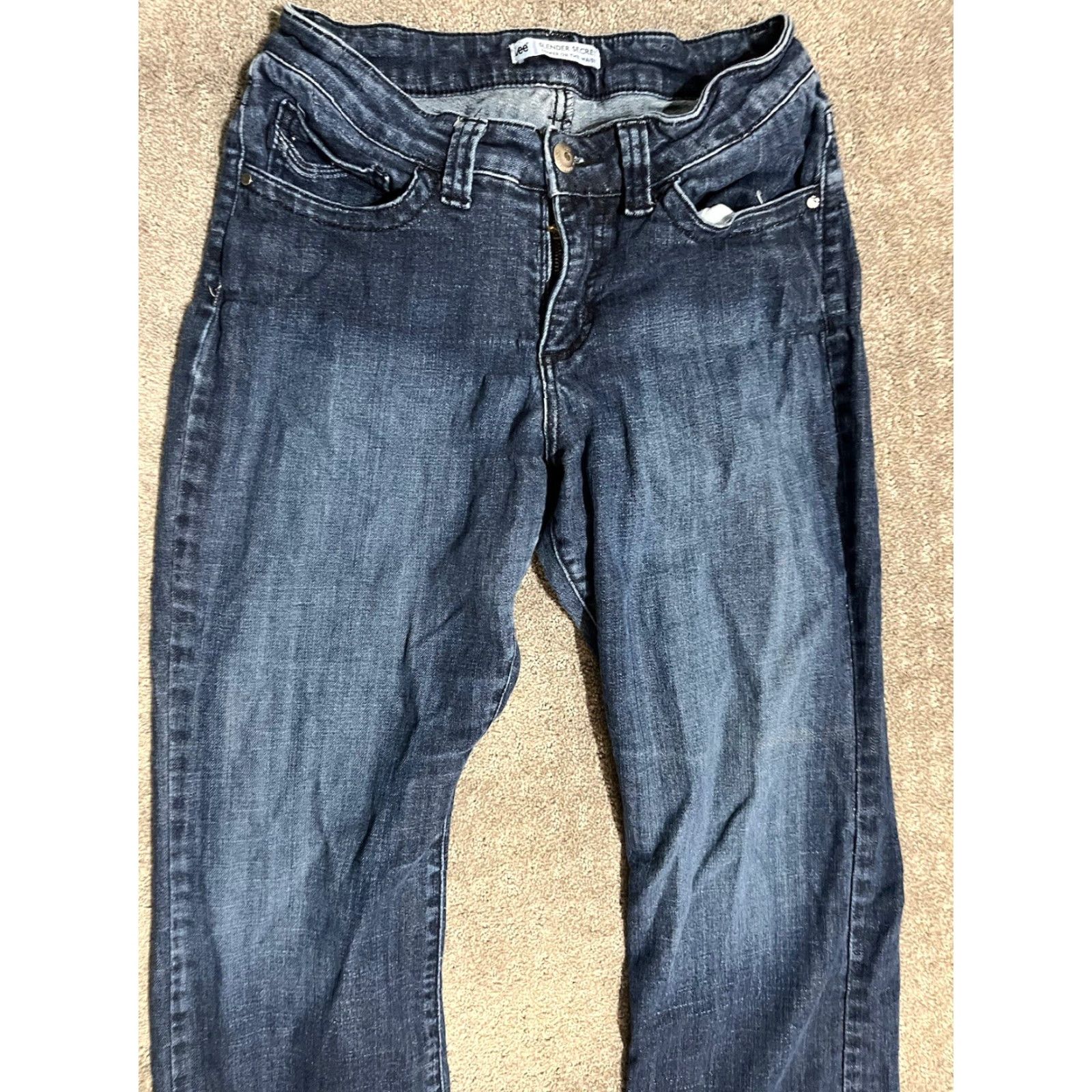 Lee Lee Jeans Women 26 Blue Denim Bootcut Slender Secret Low Rise 26x27 Slim Classic 5-Pocket Denim Jeans Size 26" / US 2 / IT 38 - 2 Thumbnail