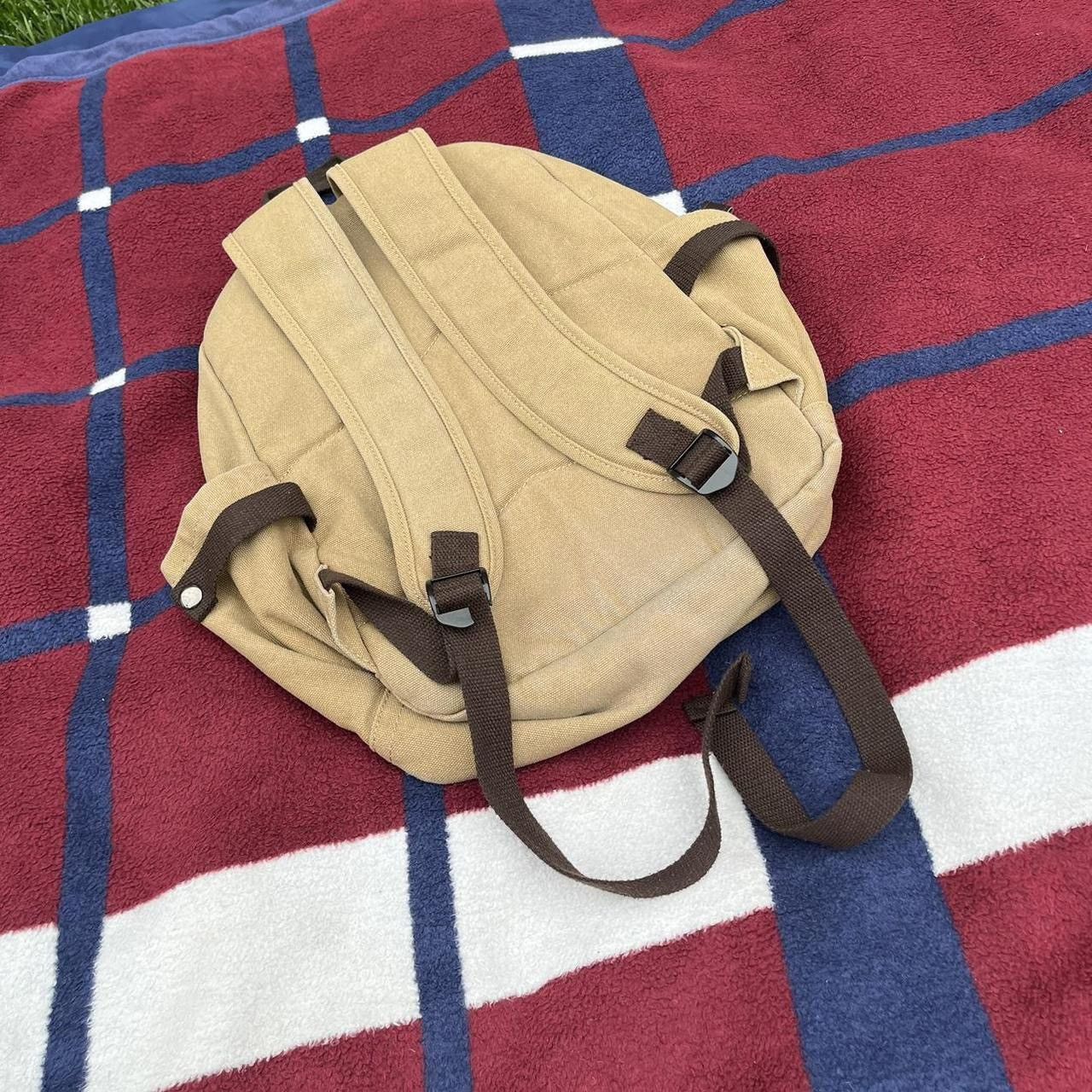 Other Attack on Titan Canvas Backpack Printed Khaki tan bag Size ONE SIZE - 2 Thumbnail
