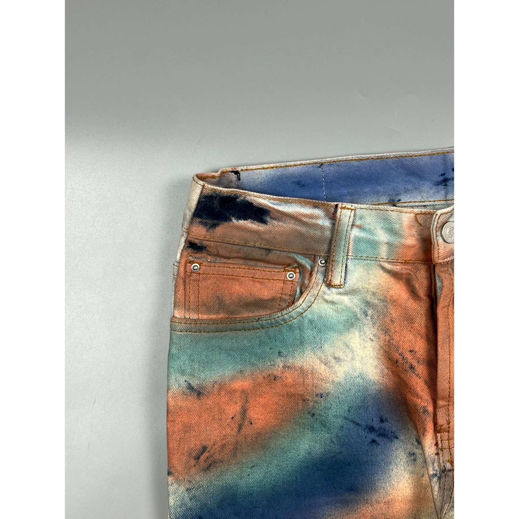 Other Dope Multicolour Skinny Denim Jeans Pants (Y0968) Size US 32 / EU 48 - 3 Thumbnail