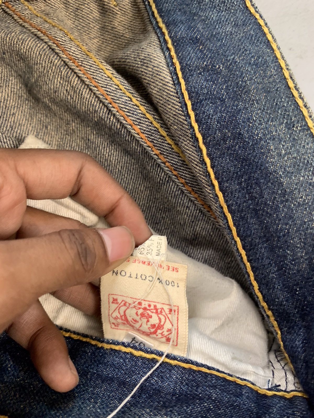Japanese Brand Vintage Evisu inspired emboridered denim Size US 34 / EU 50 - 7 Thumbnail