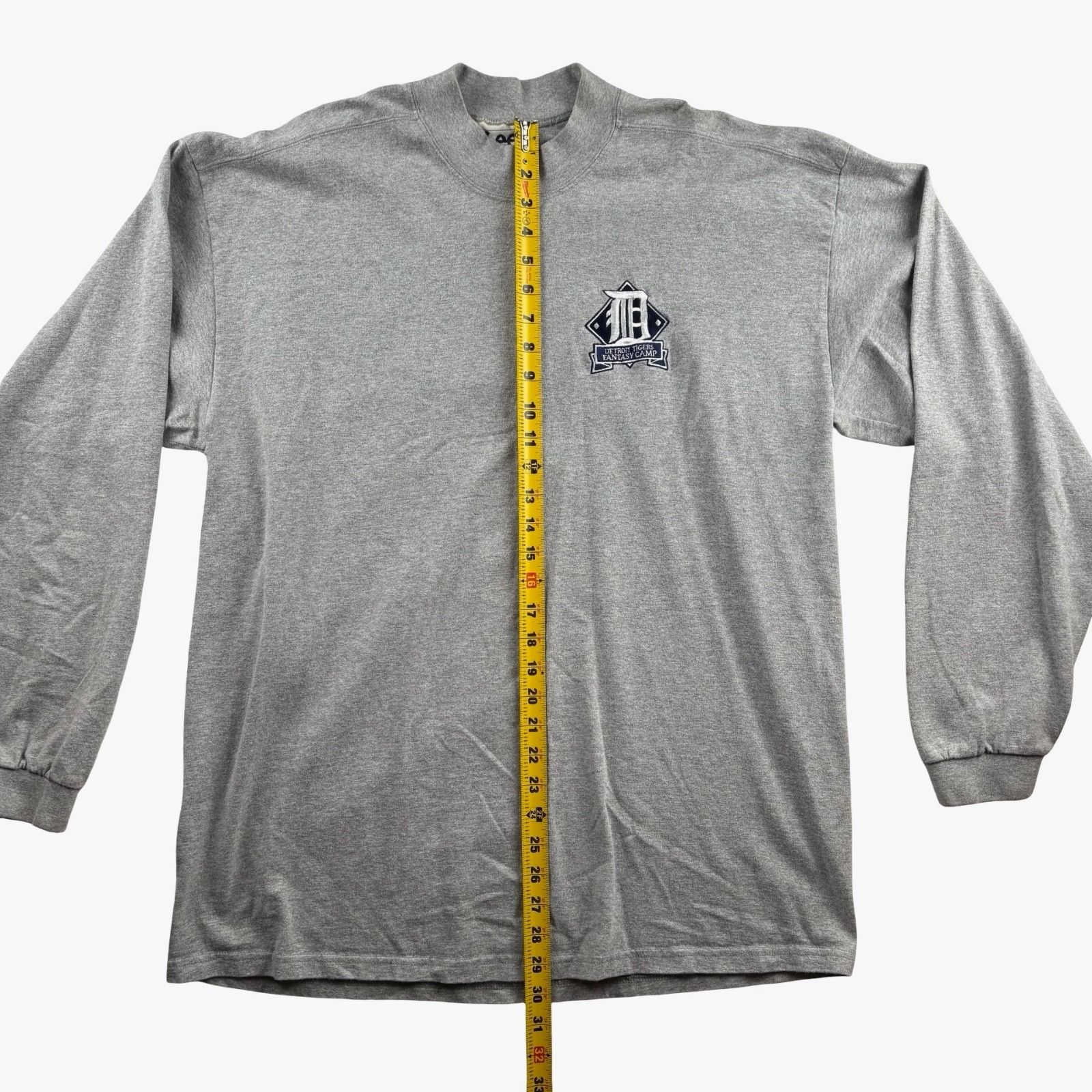 Lee Detroit Tigers x Lee Sport Cotton Blend Mock Neck L/S Shirt Size US XL / EU 56 / 4 - 5 Thumbnail