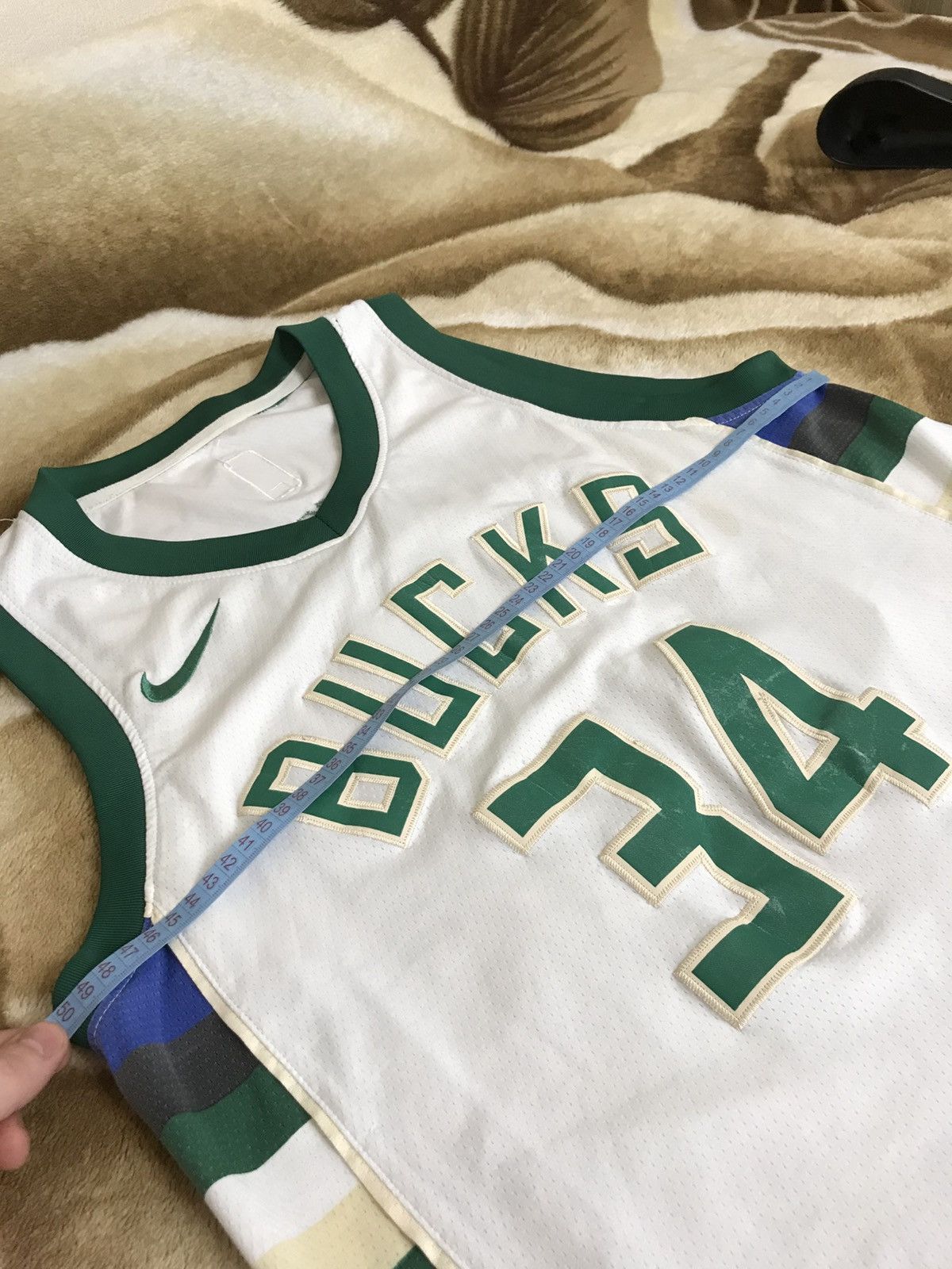 NBA 🔥 #34 Antetokounmpo NBA Milwaukee Vintage Tank Jersey Shirt Size US M / EU 48-50 / 2 - 6 Thumbnail