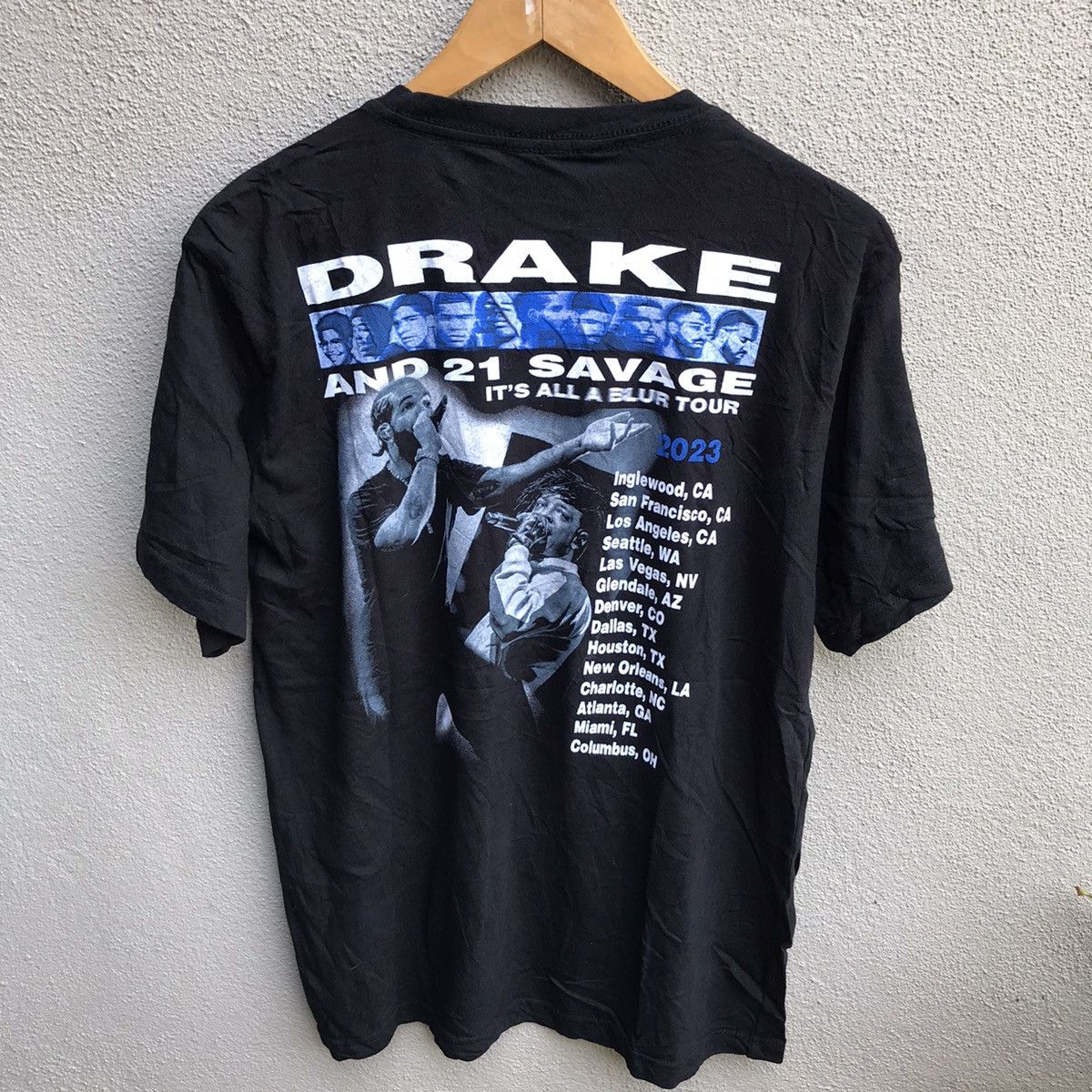 Rap Tees DRAKE rap tee tour hiphop Size US M / EU 48-50 / 2 - 3 Thumbnail