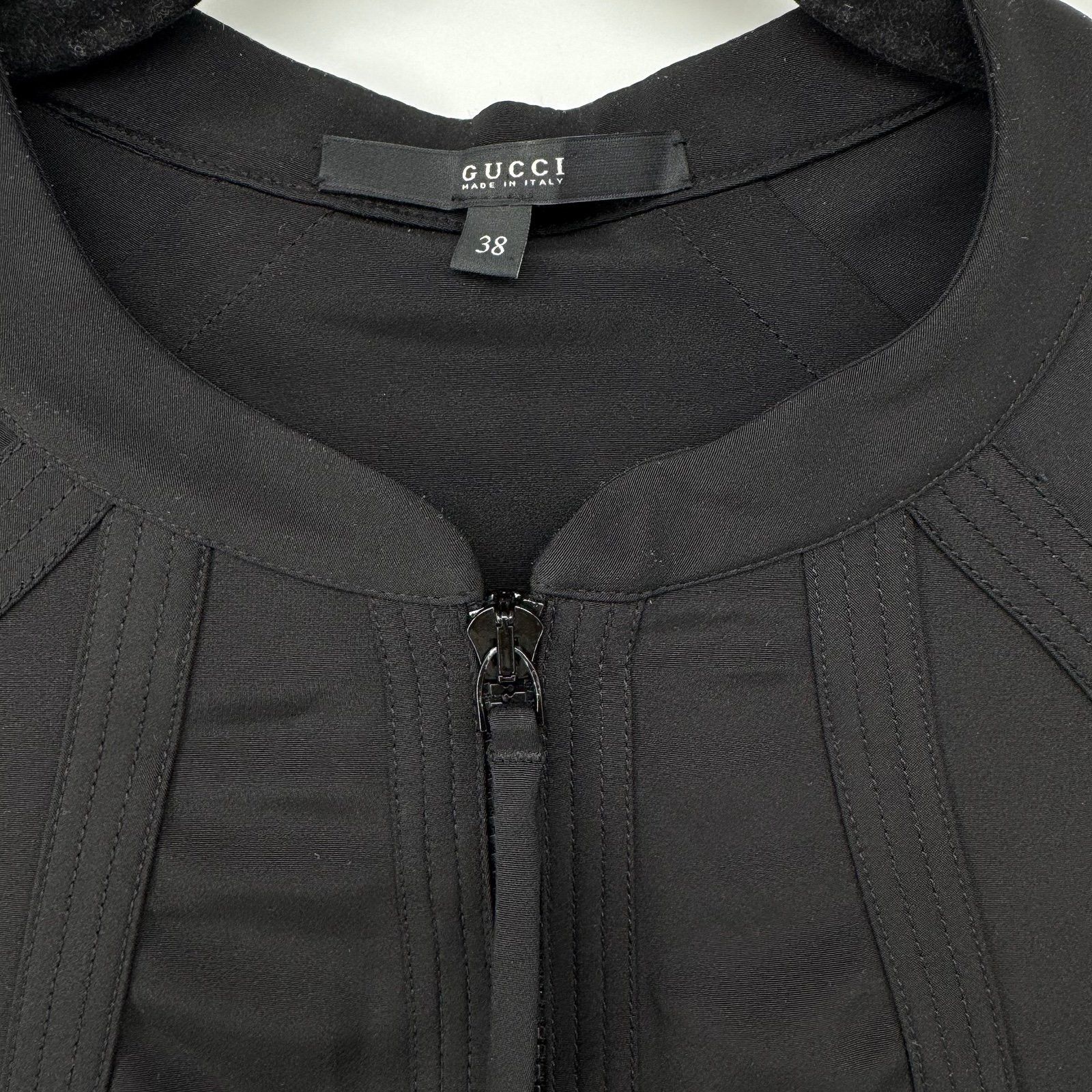 Gucci Gucci Black Structured Zip Dress – Size EU 38 US 4 Size S / US 4 / IT 40 - 3 Thumbnail