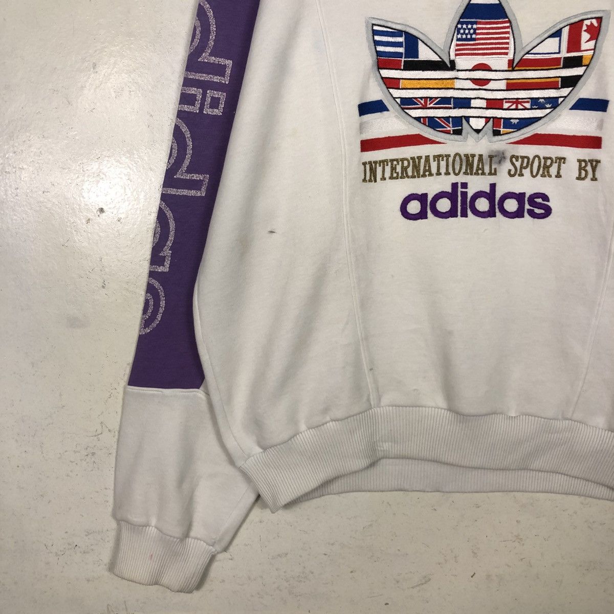 Adidas 📌Vintage Sweatshirt International Sport By Adidas Big Logo Size US M / EU 48-50 / 2 - 6 Thumbnail
