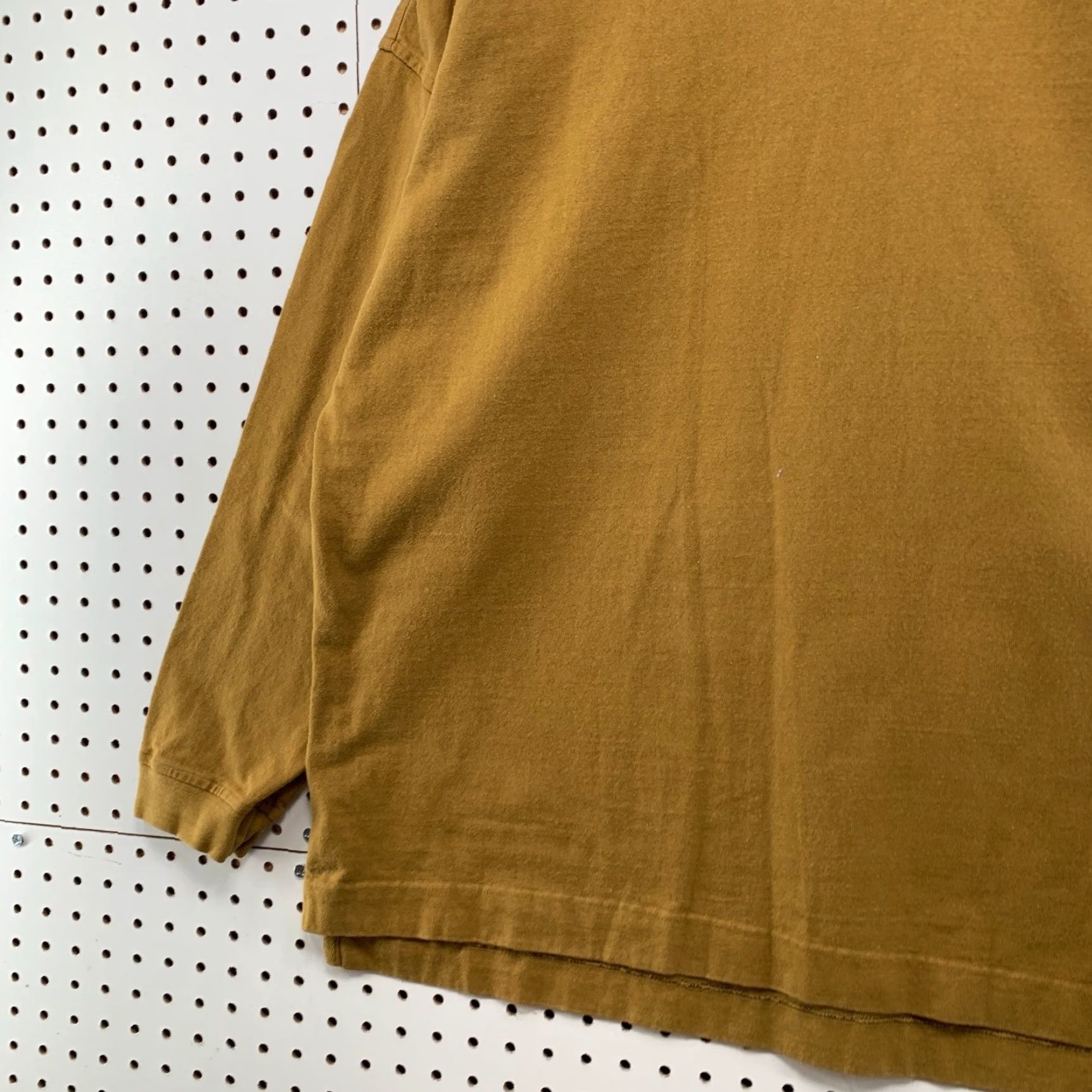VINTAGE Gap Shirt Mens Large Brown Long Sleeve Heavyweight 100% Cotton
