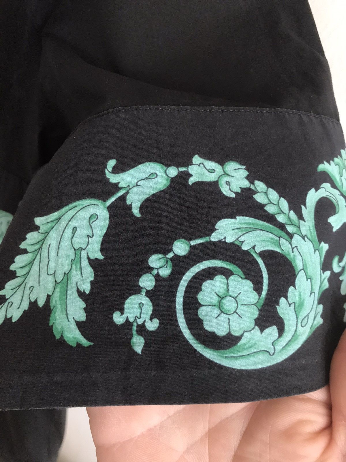 Versace Versace Black Half Buttons Up Short Sleeve Shirt Logo Tee SA Size US M / EU 48-50 / 2 - 5 Thumbnail