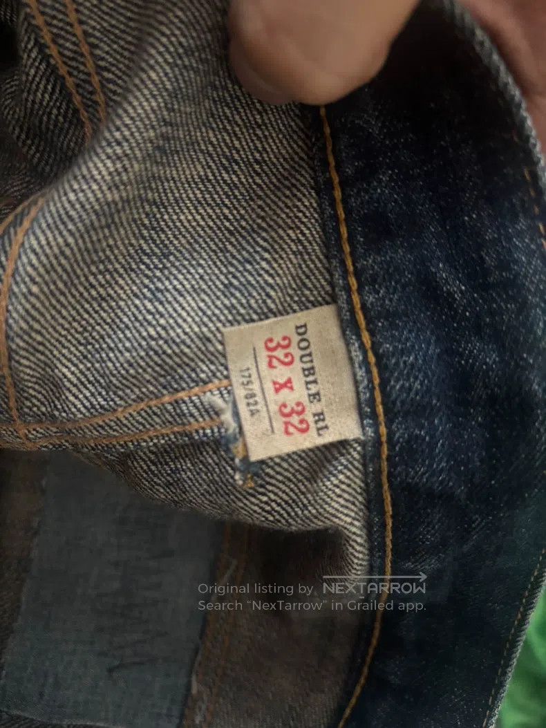 RRL Ralph Lauren RRL Ralph Lauren 24ss Knife Cut Cow King Patch Jeans Size US 32 / EU 48 - 3 Thumbnail