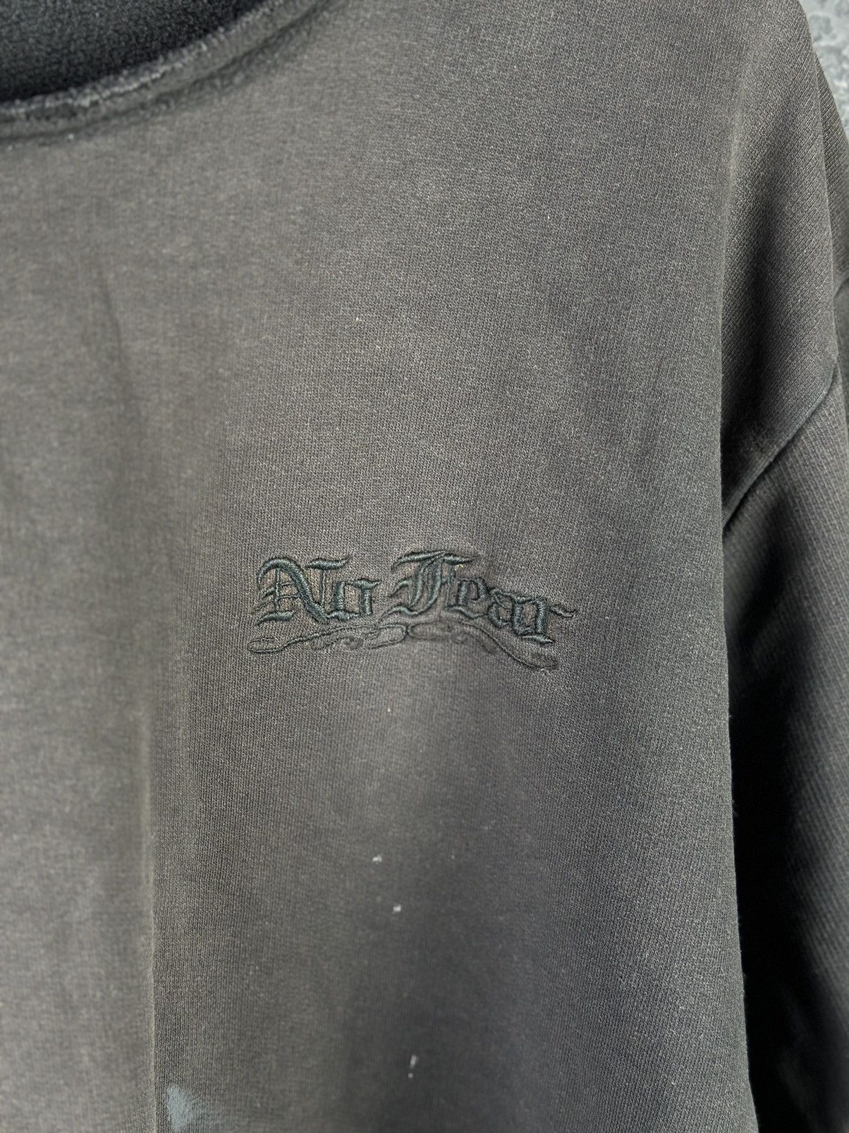 No Fear × Vintage Vintage 90s No Fear Thrashed Sun Faded Burnout Crewneck Size US L / EU 52-54 / 3 - 4 Thumbnail