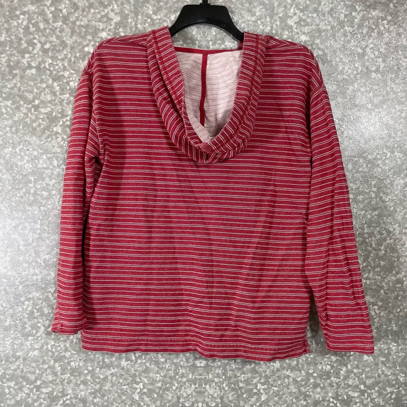 Chaps Chaps Red Striped Poncho Style Hoodie Pullover - Size Medium Size M / US 6-8 / IT 42-44 - 7 Thumbnail