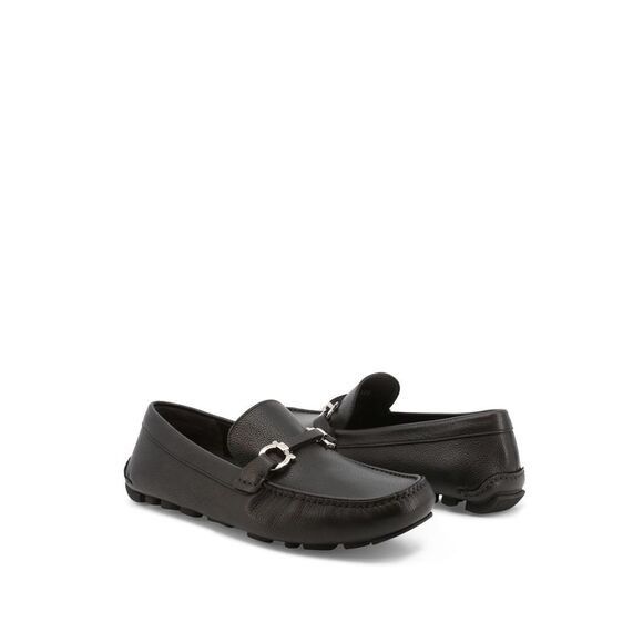 Salvatore Ferragamo o1s1rm0924 Salamanca 3 Leather Loafer in Black Size US 6 / EU 39 - 2 Thumbnail