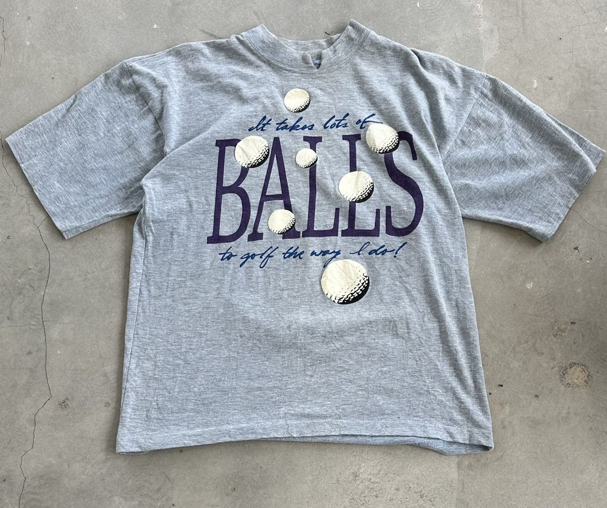 Vintage VINTAGE GOLF BALLS TEE Size US L / EU 52-54 / 3 - 1 Thumbnail