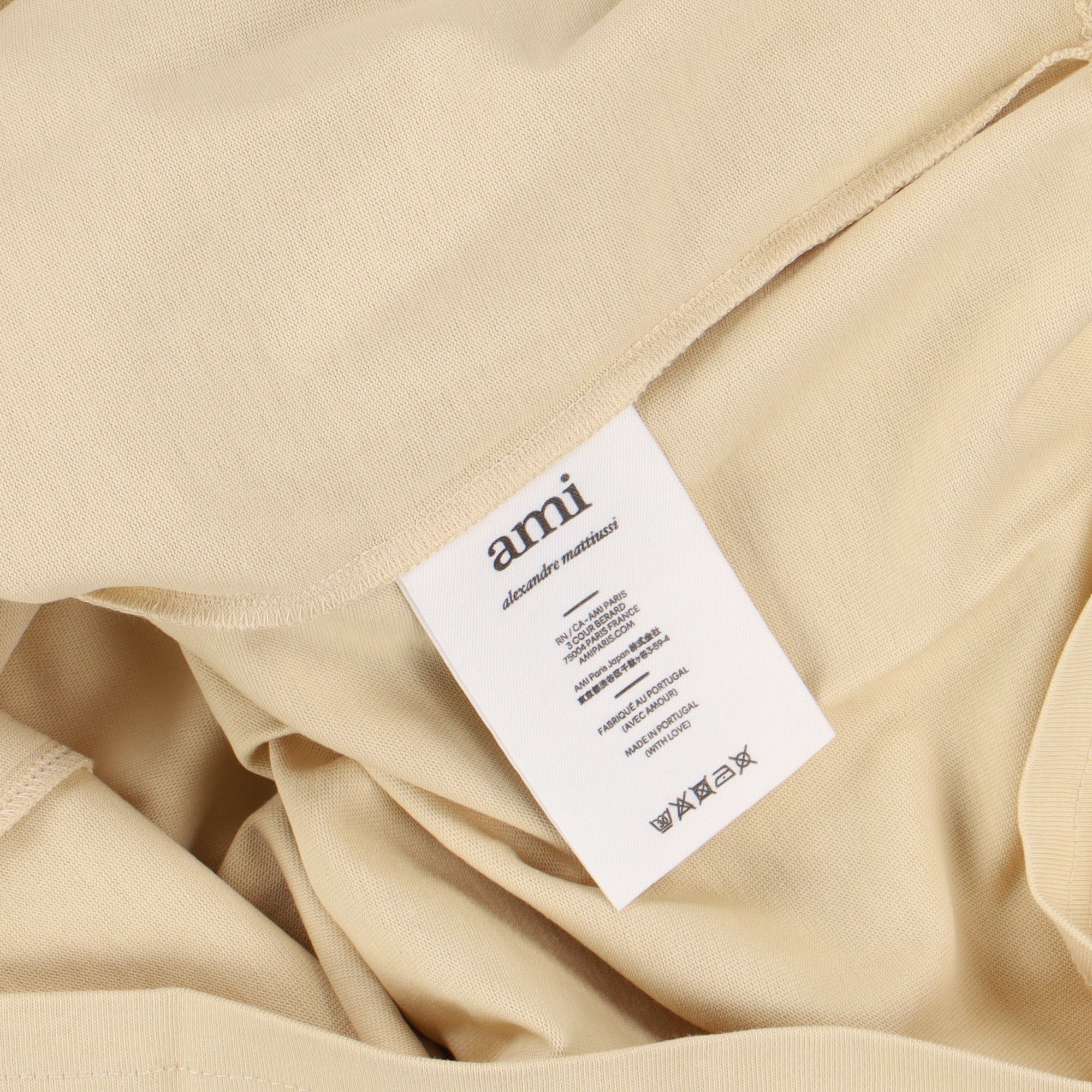AMI SSENSE Exclusive Beige Ami de Couer Logo Oversized T-Shirt Size XS / US 0-2 / IT 36-38 - 5 Thumbnail