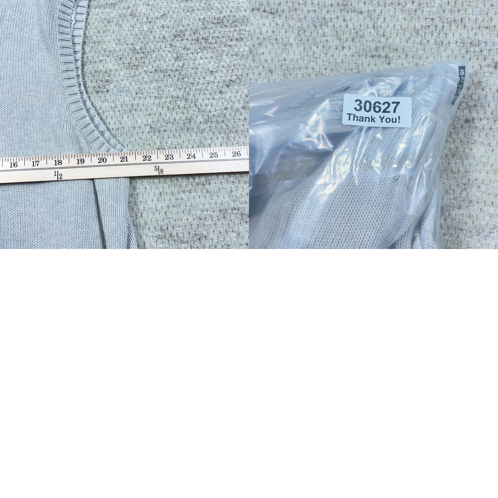 Polo Ralph Lauren VINTAGE Polo Ralph Lauren Sweater Vest Men XL Gray Blue V-Neck Heavy Chunky Knit Size US XL / EU 56 / 4 - 8 Thumbnail