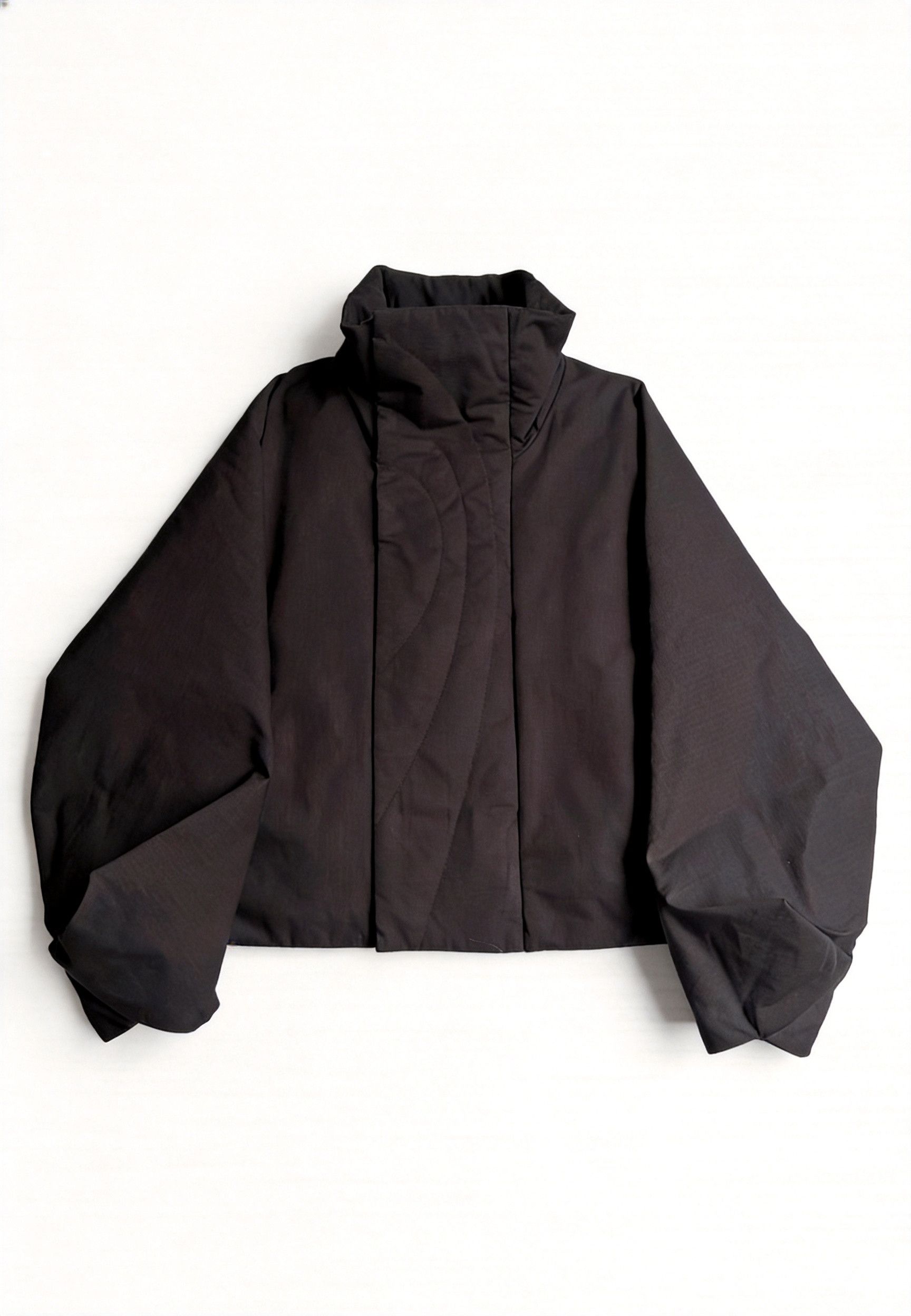 Balenciaga Stand Collar Cotton Jacket in Black, Men's (Size M)