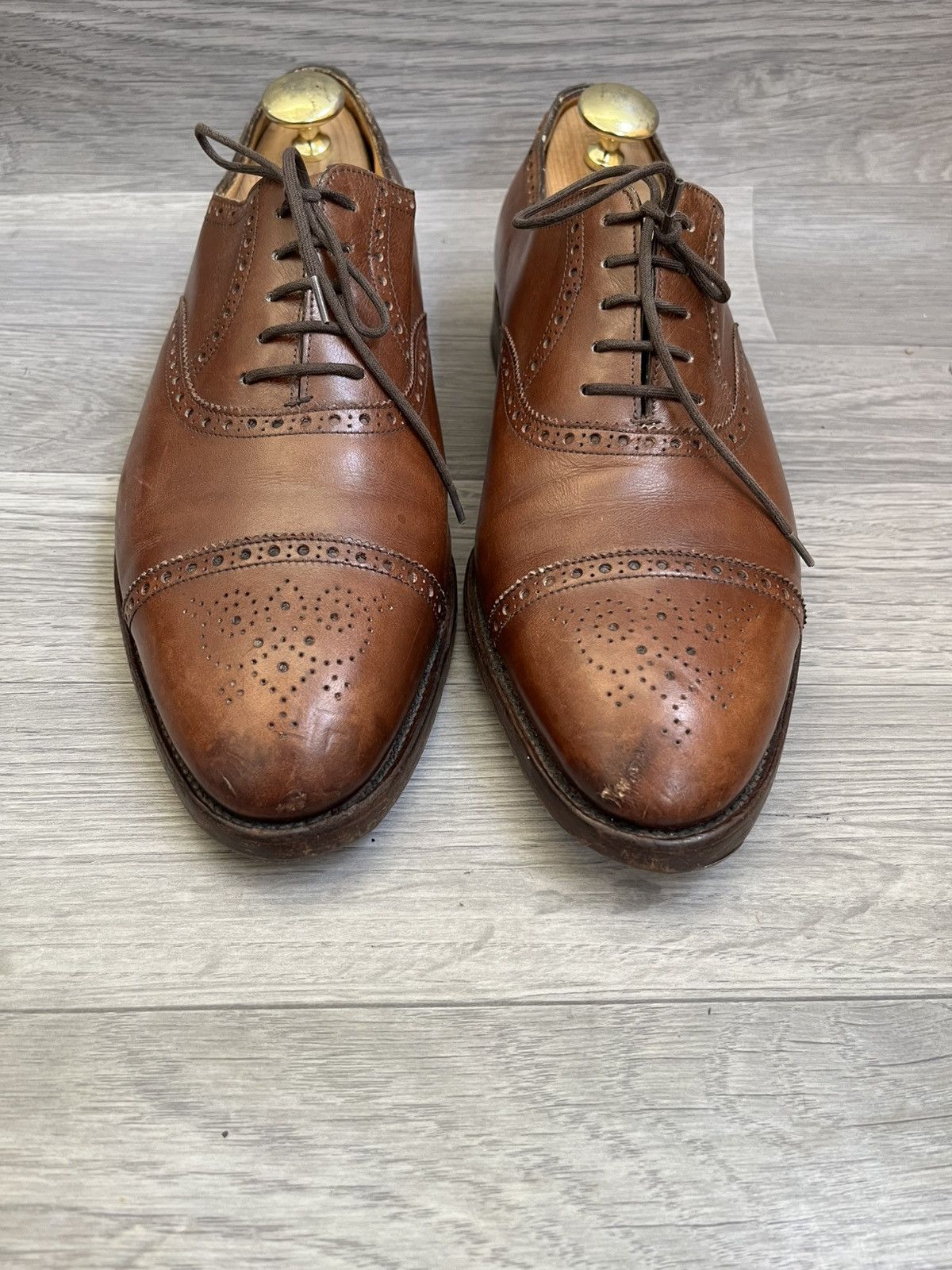 John Lobb John lobb Seymor cap-toe brouges lace up shoes sz 8.5EE Size US 9.5 / EU 42-43 - 2 Thumbnail