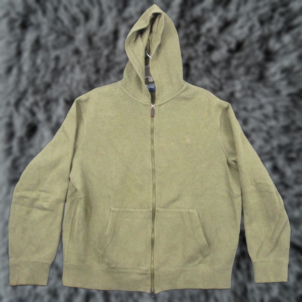 Polo Ralph Lauren VINTAGE Polo Ralph Lauren Hoodie Jacket Mens XL Green Full Zip Pockets Fleece Size US XL / EU 56 / 4 - 1 Thumbnail