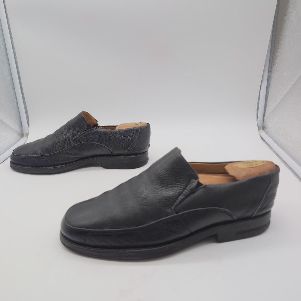 Sandro Moscoloni Sandro Moscoloni Sz 9.5 Black Leather Slip-On Loafers USA Size US 9.5 / EU 42-43 - 3 Thumbnail