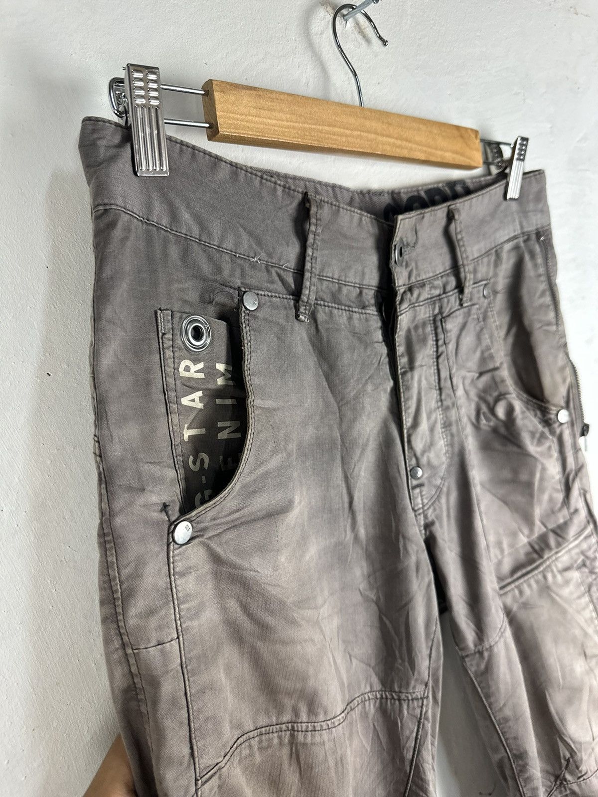G-Star G STAR RAW DENIM CARGO PANTS MULTIPOCKET STREETWEAR Size US 30 / EU 46 - 15 Thumbnail