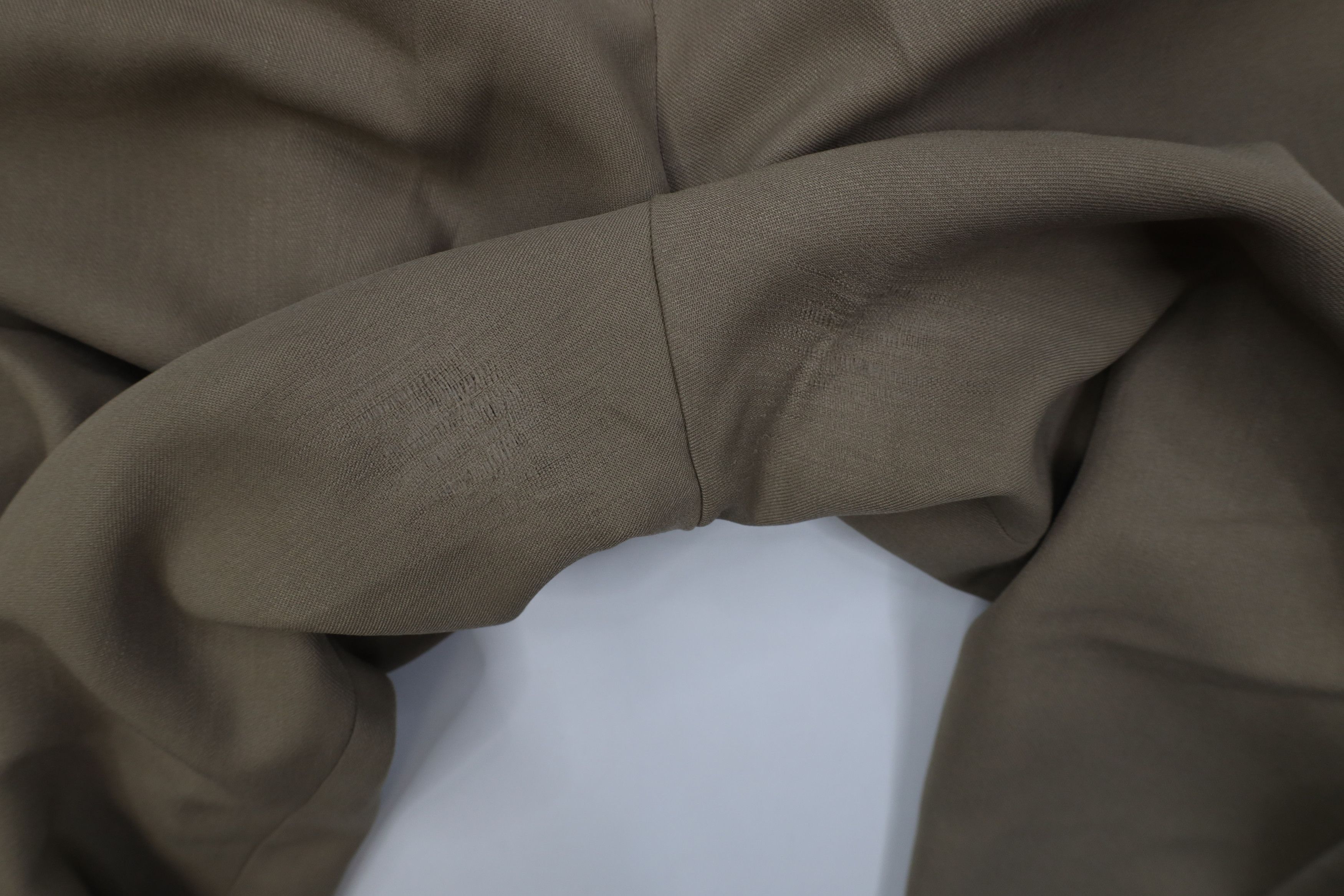 Vintage Vintage 70s Streetwear Rayon Gabardine Wide Leg Pants Tan Size US 36 / EU 52 - 9 Thumbnail