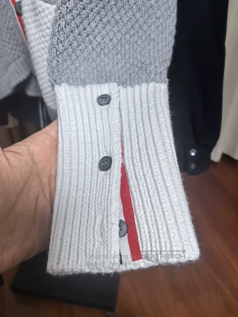 Thom Browne Thom Browne Colorblocked Sleeve Label Cardigan Size US XS / EU 42 / 0 - 5 Thumbnail