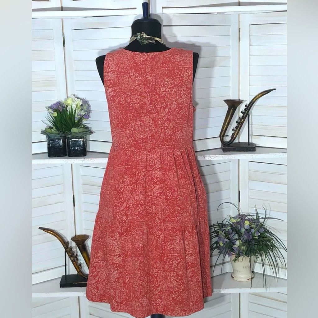 Frye Frye boho dress floral tiered cotton prairie peasant style M Size L / US 10 / IT 46 - 4 Thumbnail