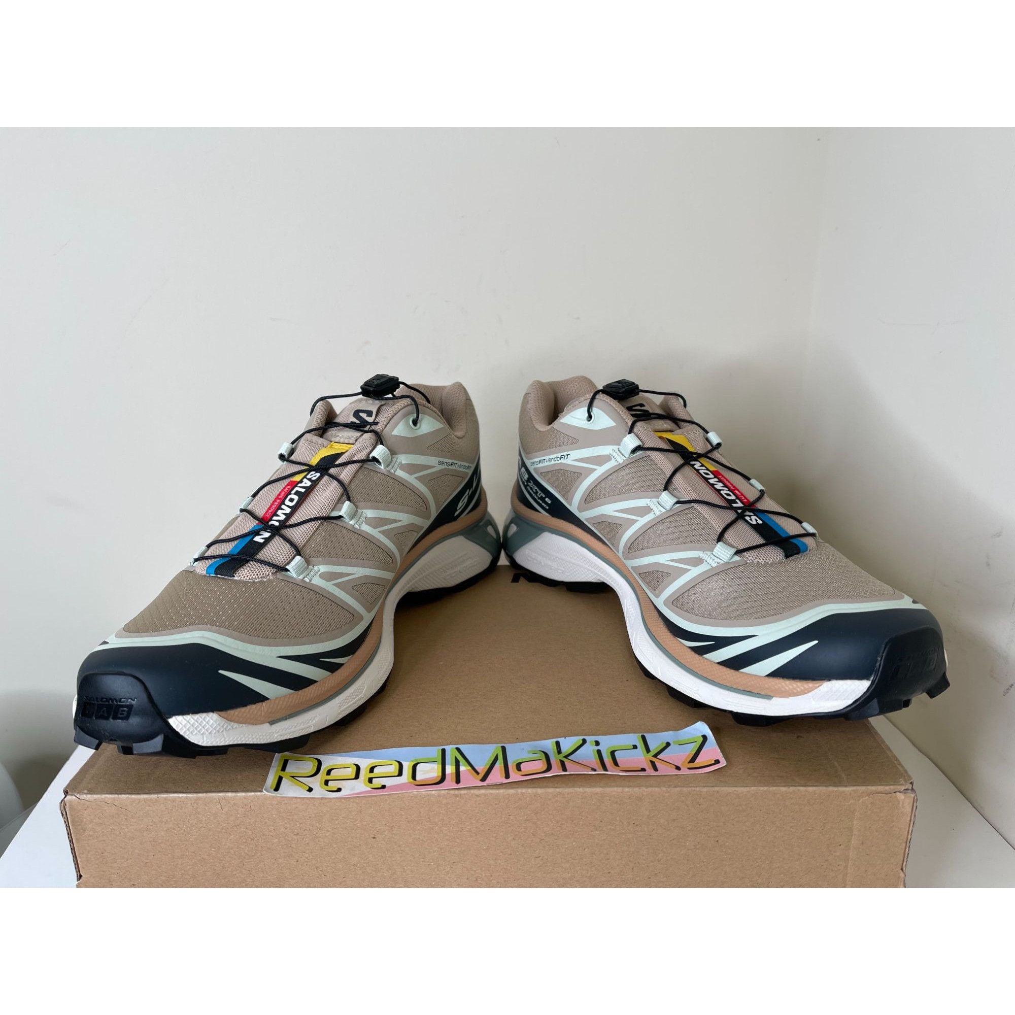 Salomon Salomon XT-6 Oxford Tan Carbon Aqua Mens 11.5us Size US 11.5 / EU 44-45 - 4 Thumbnail