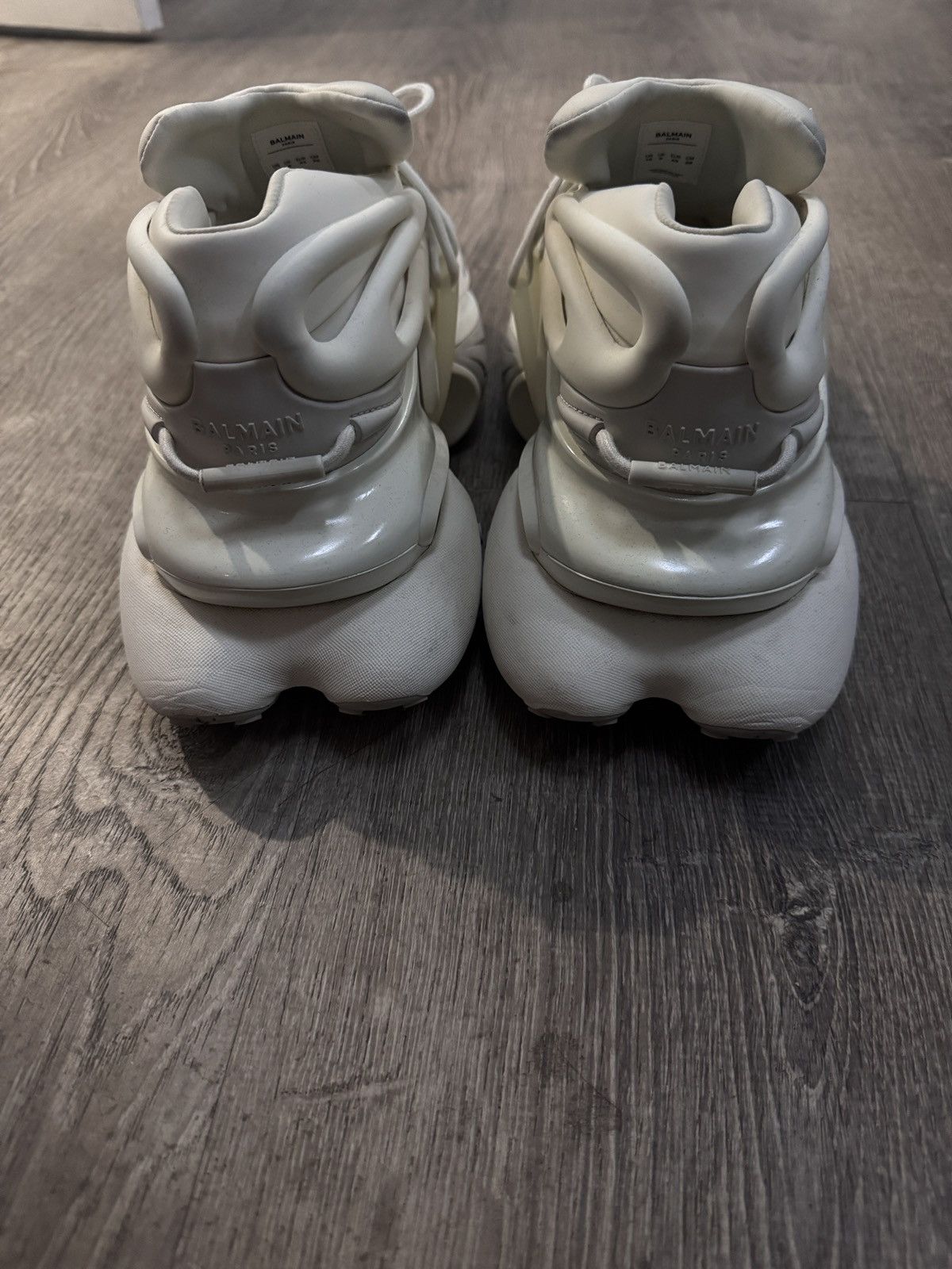 Balmain BALMAIN White Unicorn Sneakers Size US 10 / EU 43 - 4 Thumbnail