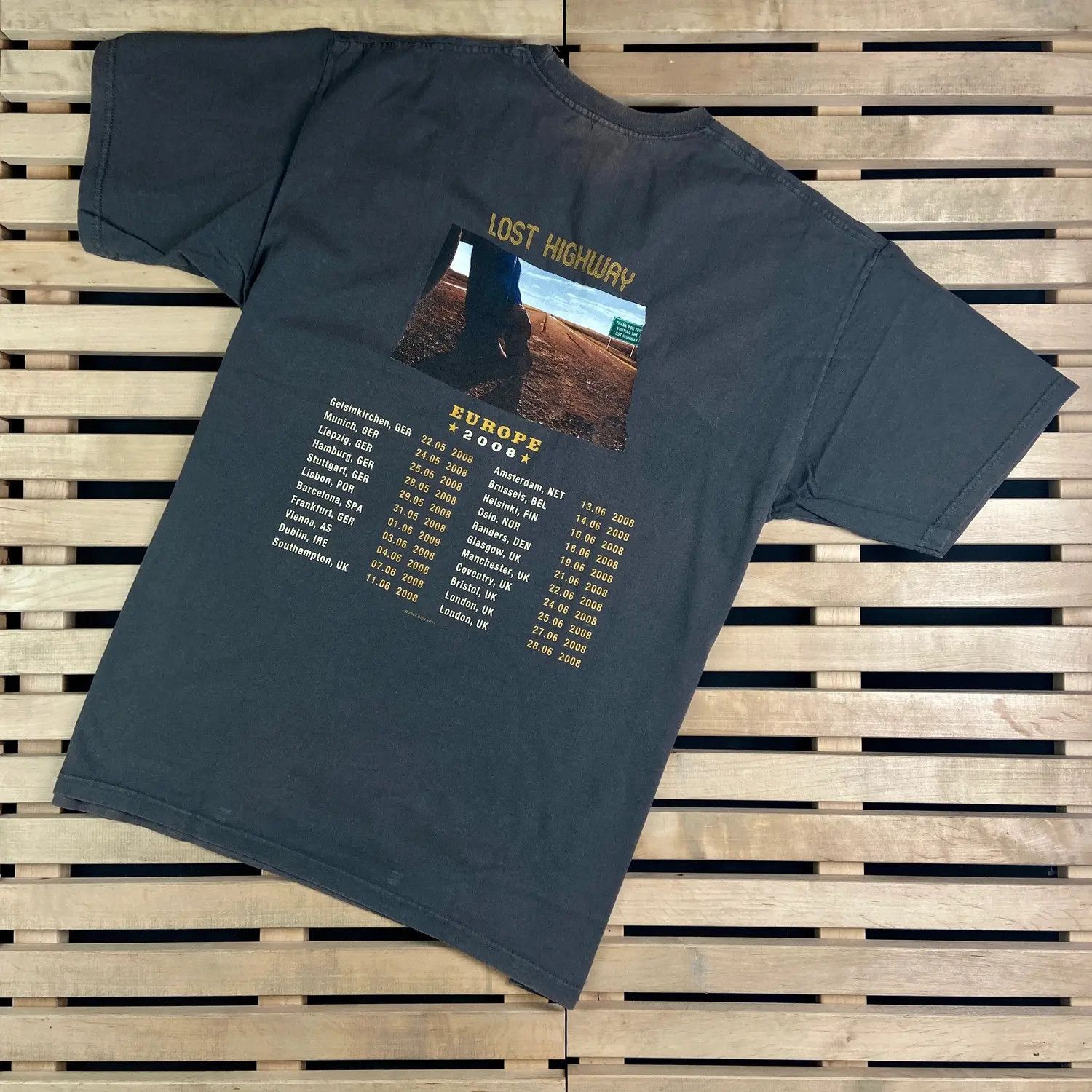 Band Tees Mens Vintage T Shirt Bon Jovi 2008 Tour Size XL Size US XL / EU 56 / 4 - 6 Thumbnail