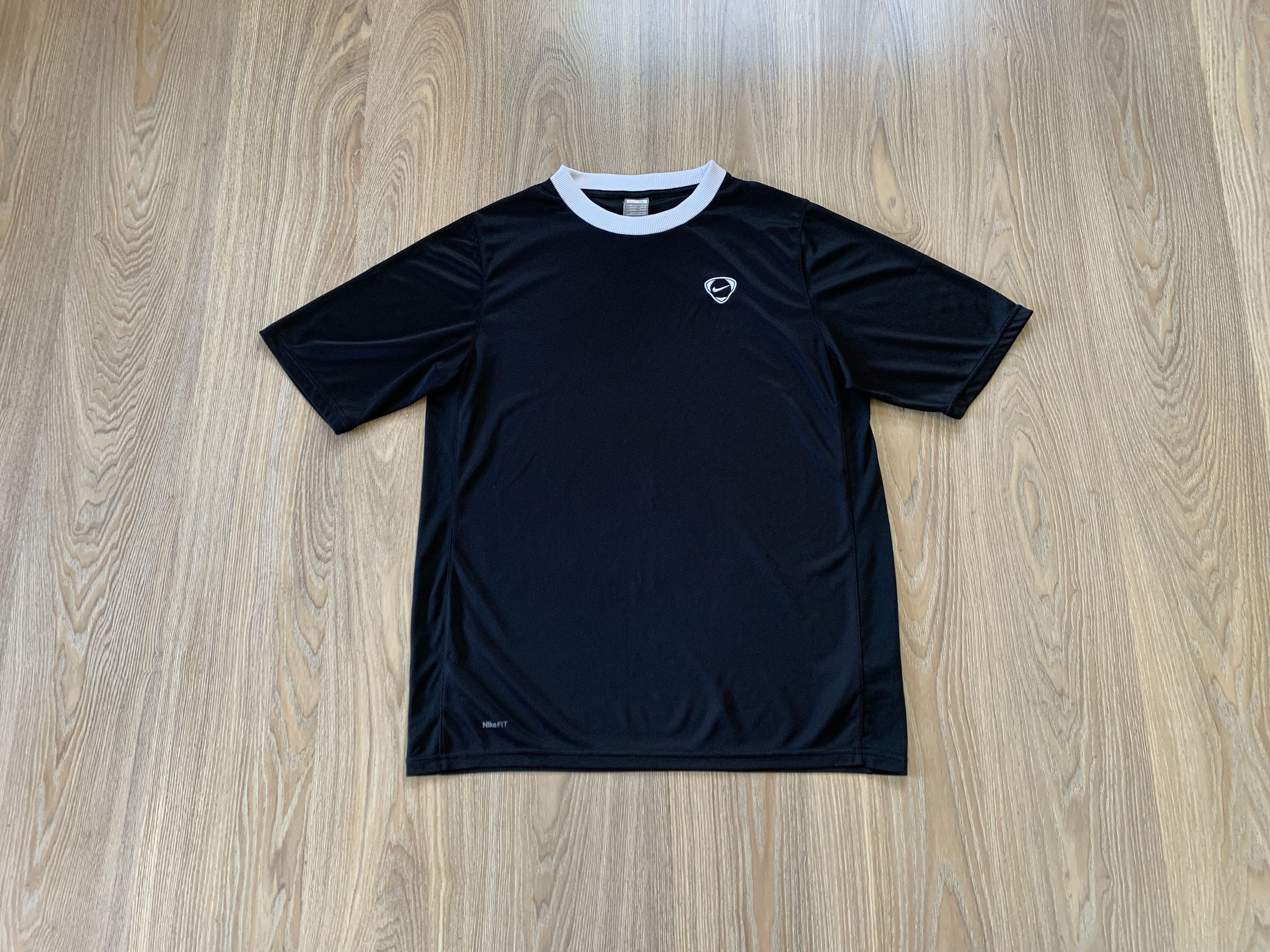 Nike × Vintage Vintage Nike Fit Dry Balck Training T-Shirt Size US XL / EU 56 / 4 - 1 Thumbnail