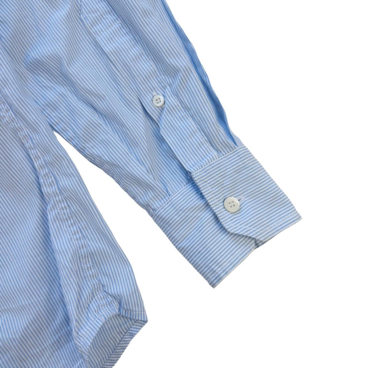 Prada Vintage Prada Striped Button Up Shirt Size L Size US L / EU 52-54 / 3 - 8 Thumbnail