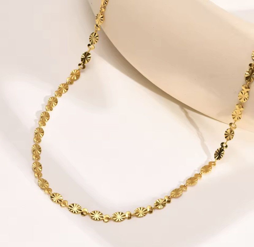 Other Flowers Chain Choker Necklace Size ONE SIZE - 2 Thumbnail