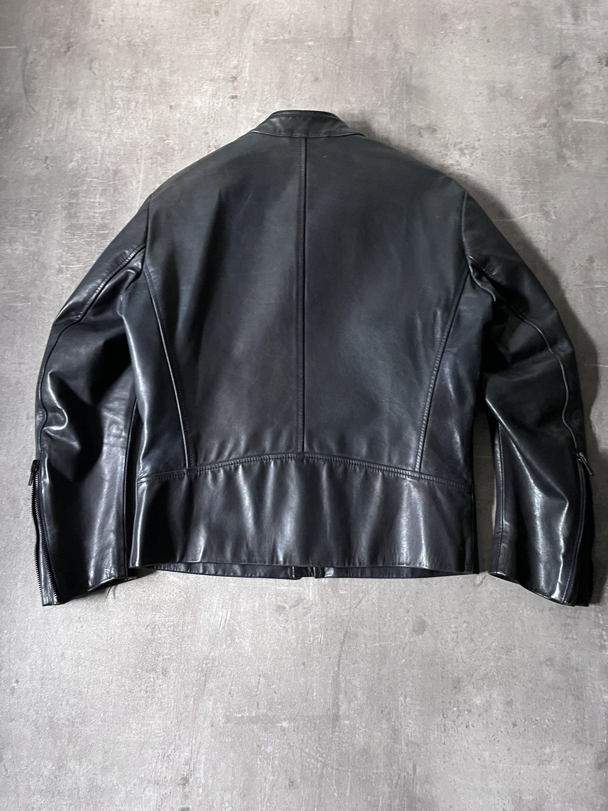 Maison Margiela Maison Margiela S/S 2011 5 zip leather jacket dark blue Size US M / EU 48-50 / 2 - 8 Thumbnail