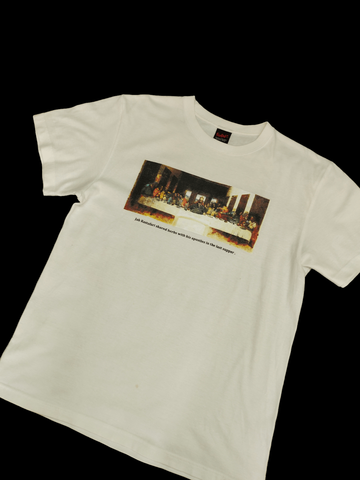 Bob Marley 1990s Jah Rastafari ' The Last Supper ' Parody Art T-Shirt Size US L / EU 52-54 / 3 - 1 Thumbnail