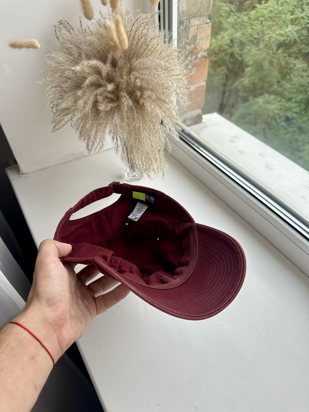 Nike Vintage Nike Red Cap Swoosh Big Logo Size ONE SIZE - 10 Thumbnail