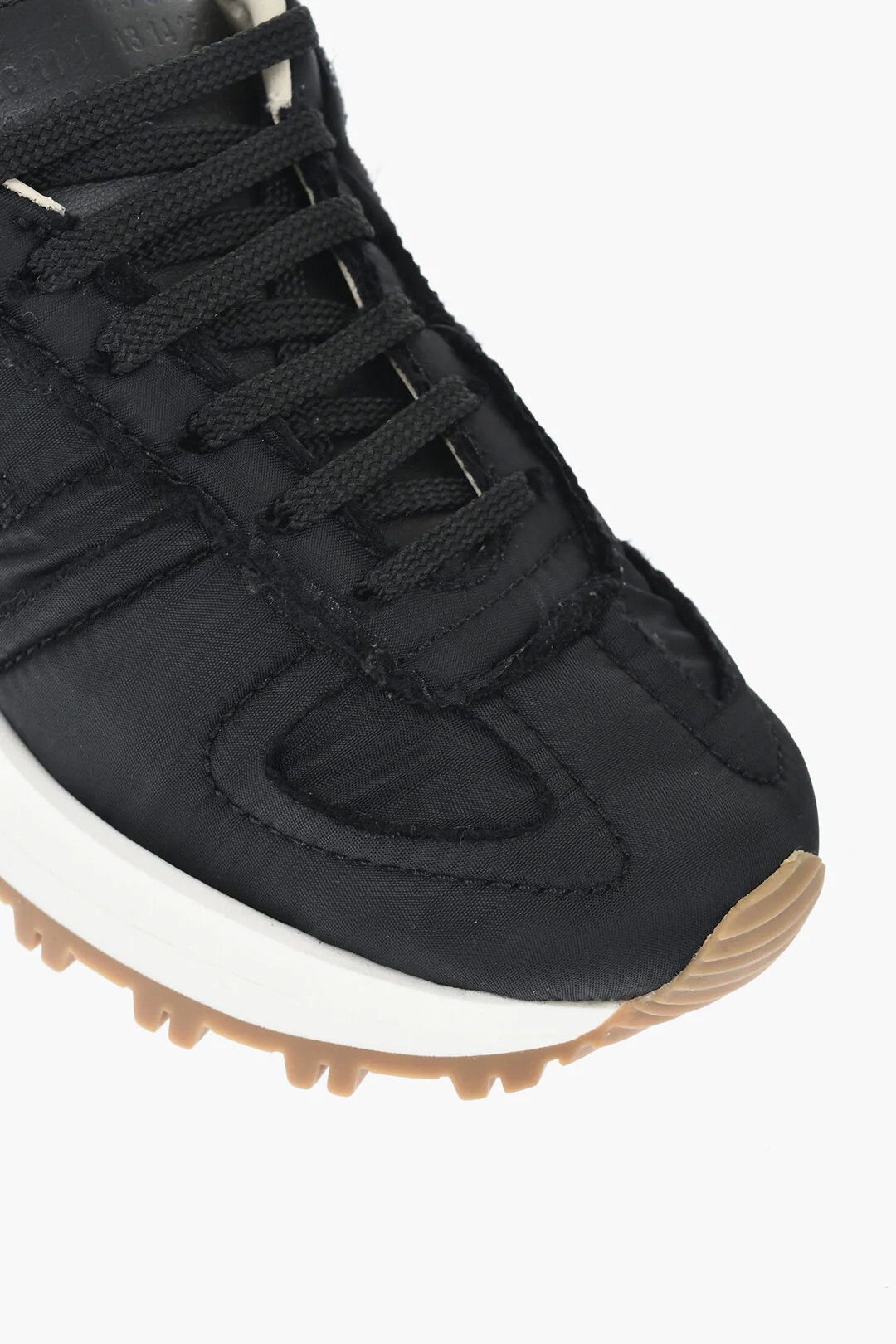 Maison Margiela og1mm0426 Lace-Up Nylon Sneakers in Black Size US 7 / IT 37 - 4 Thumbnail
