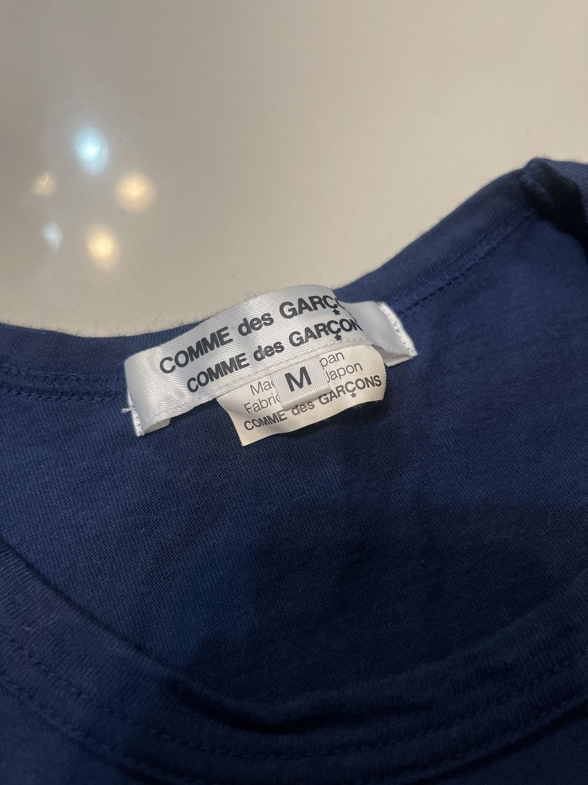 Comme des Garcons Comme des Garcons Navy Blue Puffy Sleeve Shirt Size M / US 6-8 / IT 42-44 - 4 Thumbnail