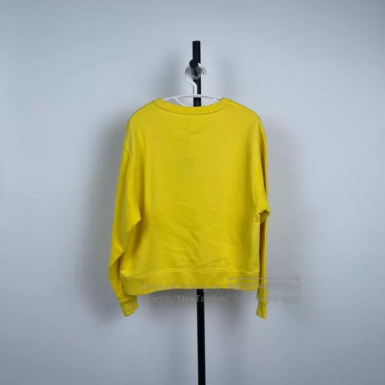 Loewe Loewe Yellow Logo Embossed Cotton Sweatshirt Size L / US 10 / IT 46 - 2 Thumbnail